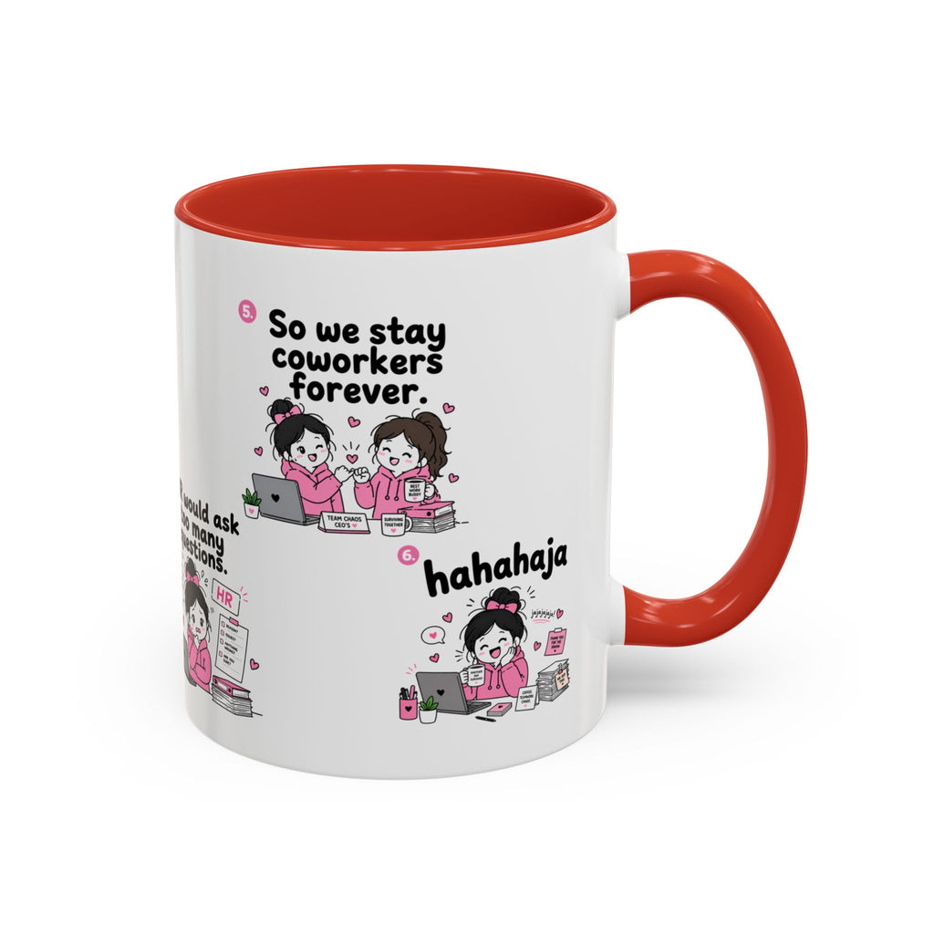 Work Bestie Mug Funny Coworker Gift Office Friendship Coffee Cup
