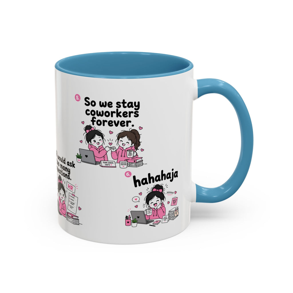 Work Bestie Mug Funny Coworker Gift Office Friendship Coffee Cup