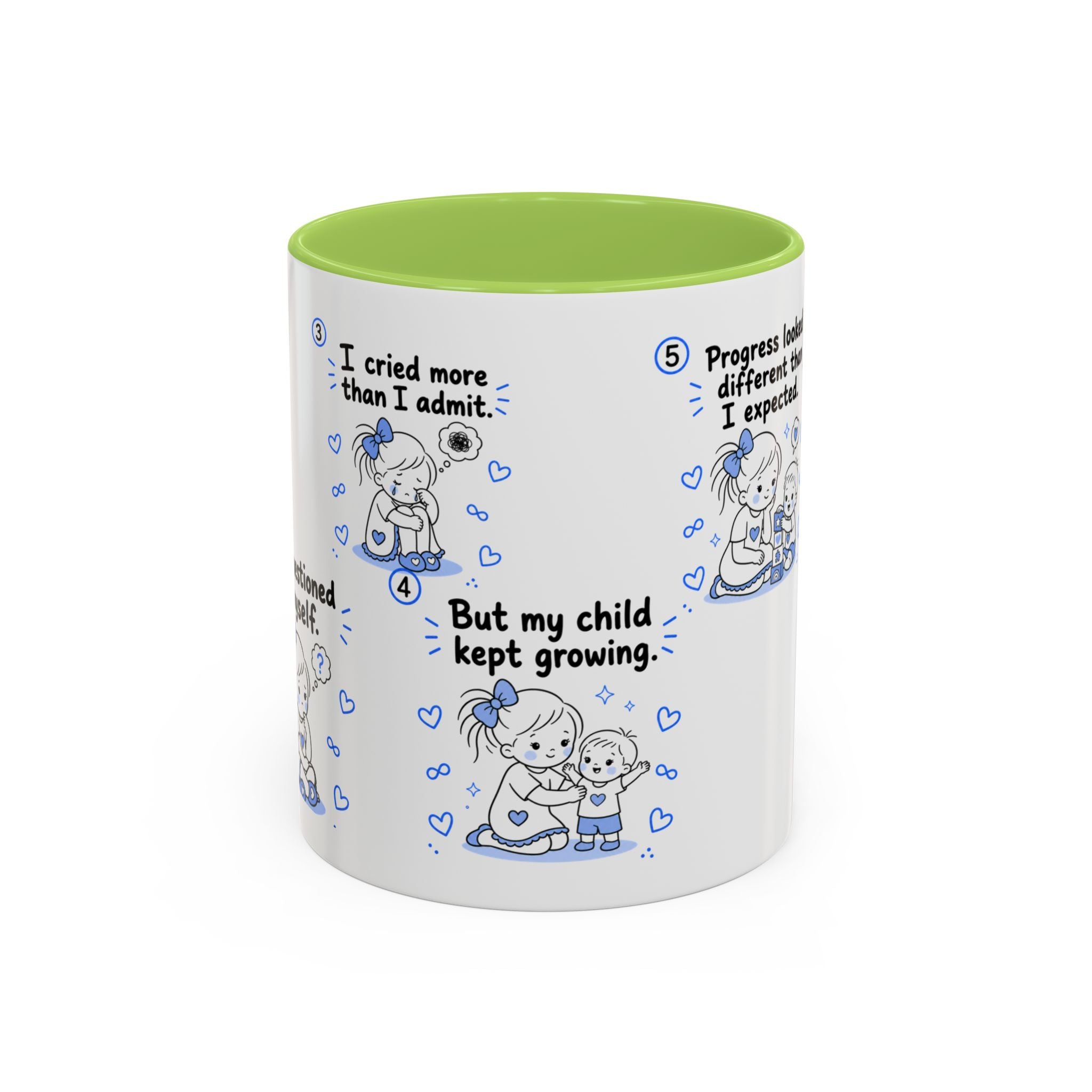 Autism Mom Mug  One Day at a Time  Inspirational Coffee Cup for Special Needs Moms