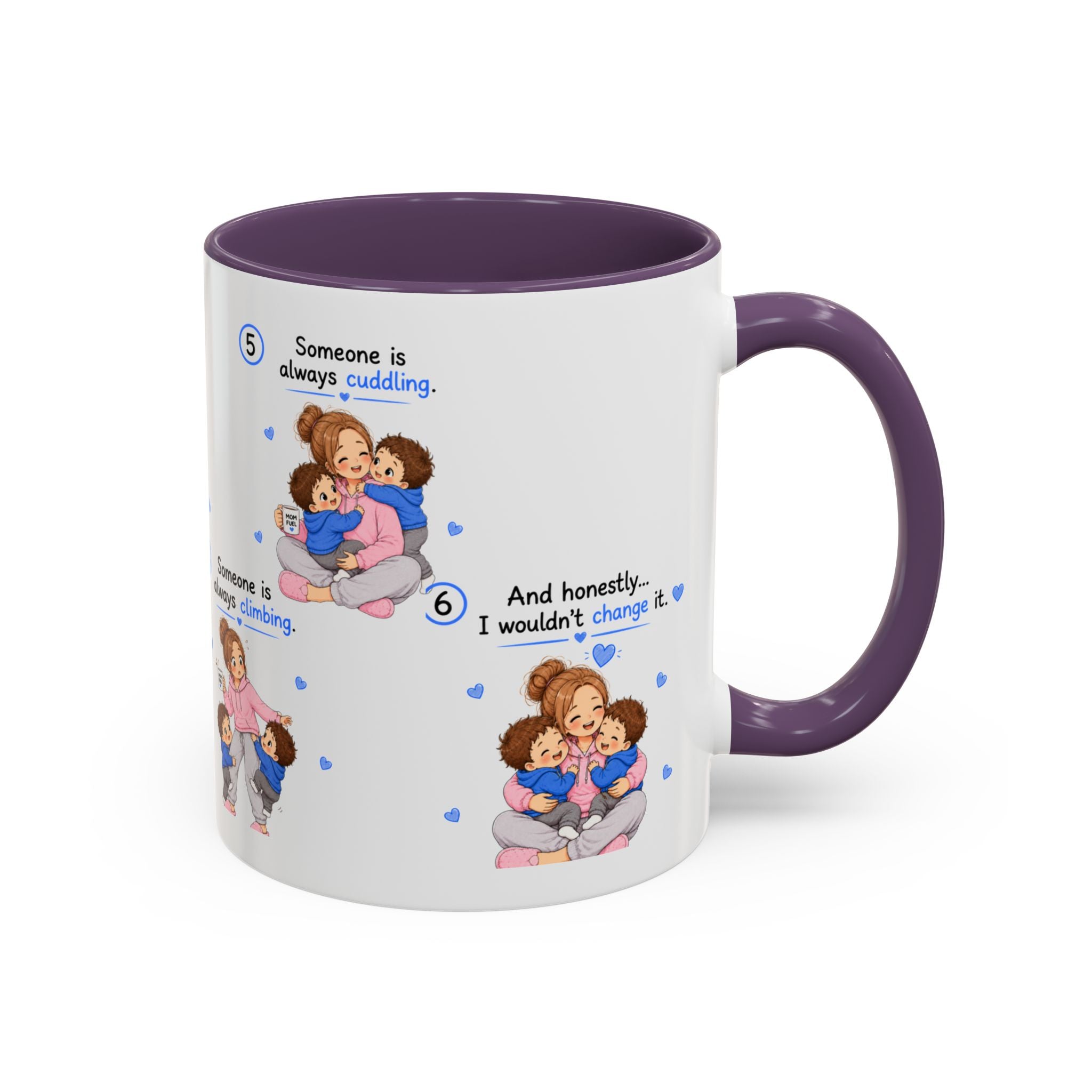 Twin Mom Coffee Mug Someone Is Always Cuddling Gift for Moms of Twins