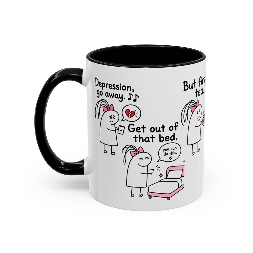 But First Tea | Funny Mental Health Cartoon