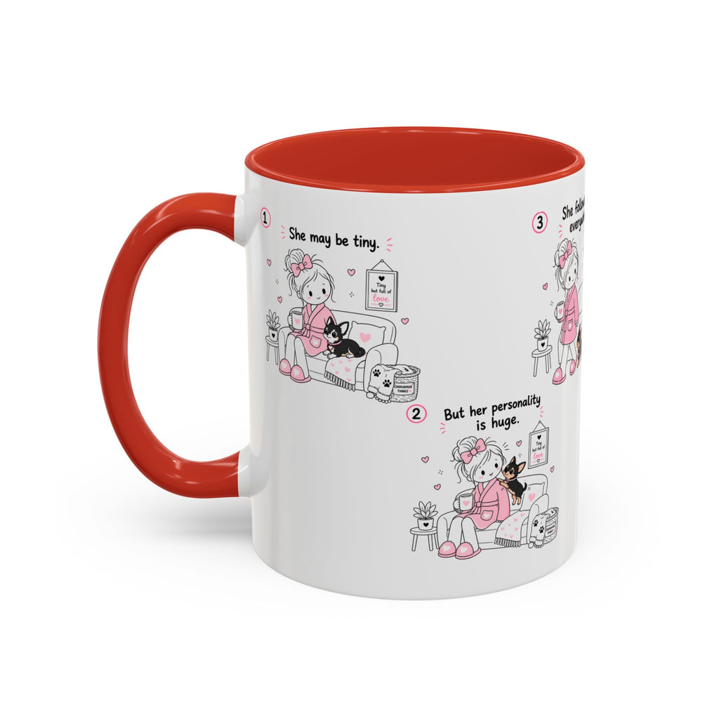 Chihuahua Mom Mug Tiny Dog Big Love Coffee Cup Cute Chihuahua Gift