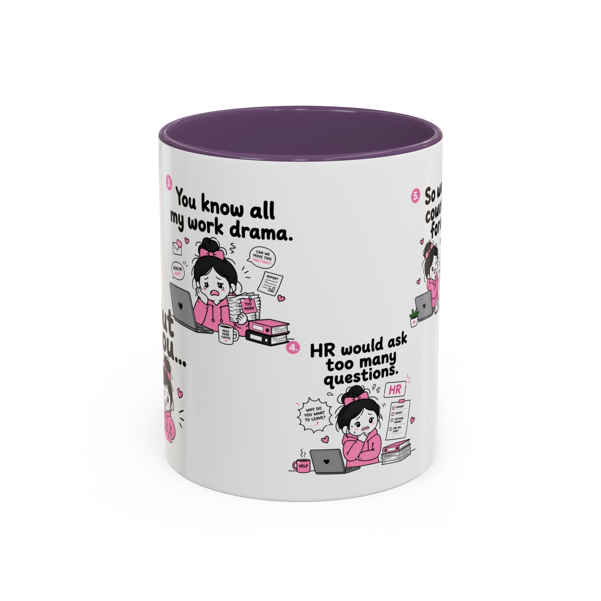Work Bestie Mug Funny Coworker Gift Office Friendship Coffee Cup