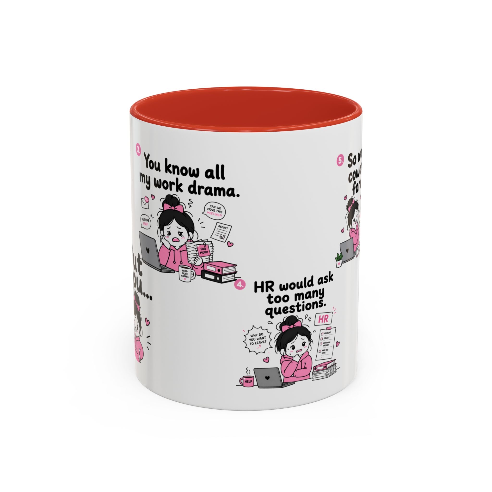 Work Bestie Mug Funny Coworker Gift Office Friendship Coffee Cup