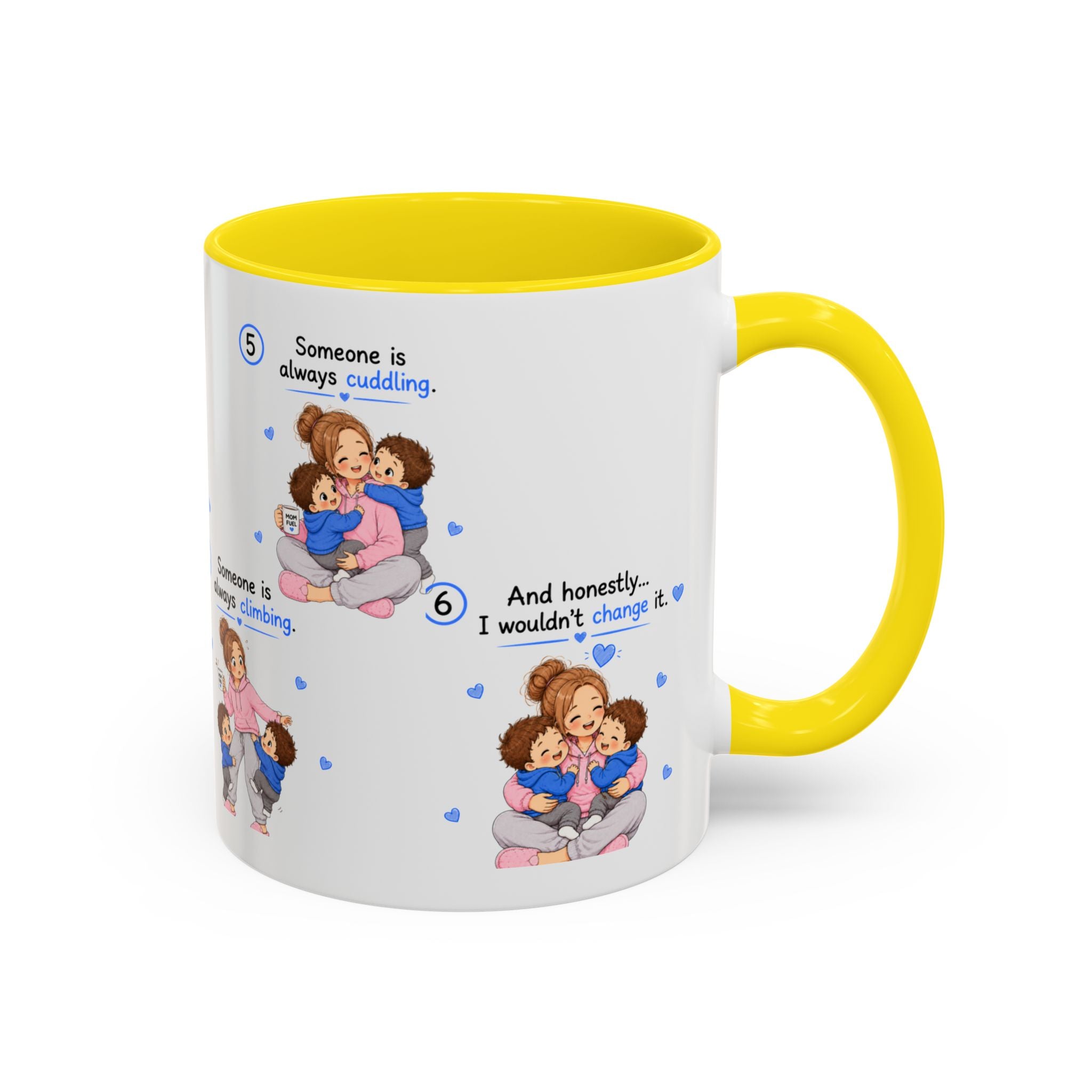Twin Mom Coffee Mug Someone Is Always Cuddling Gift for Moms of Twins