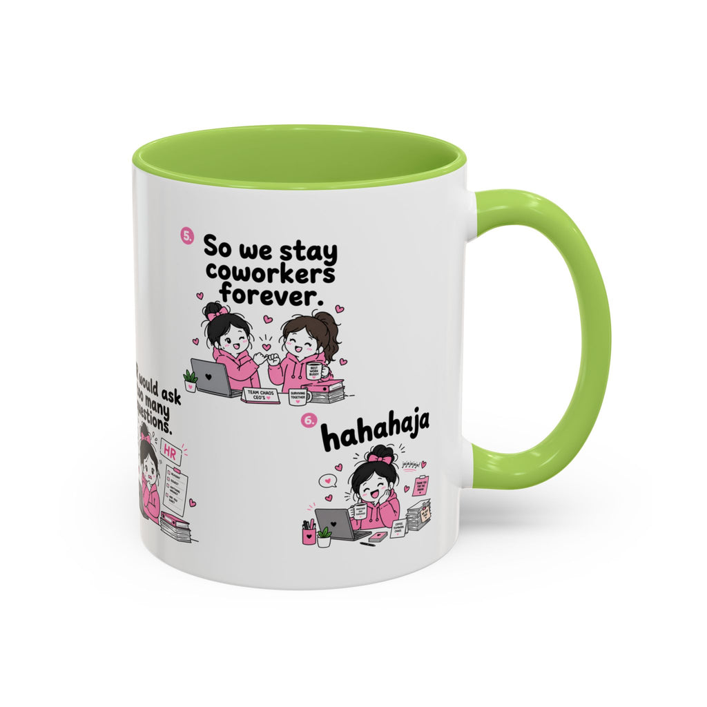 Work Bestie Mug Funny Coworker Gift Office Friendship Coffee Cup