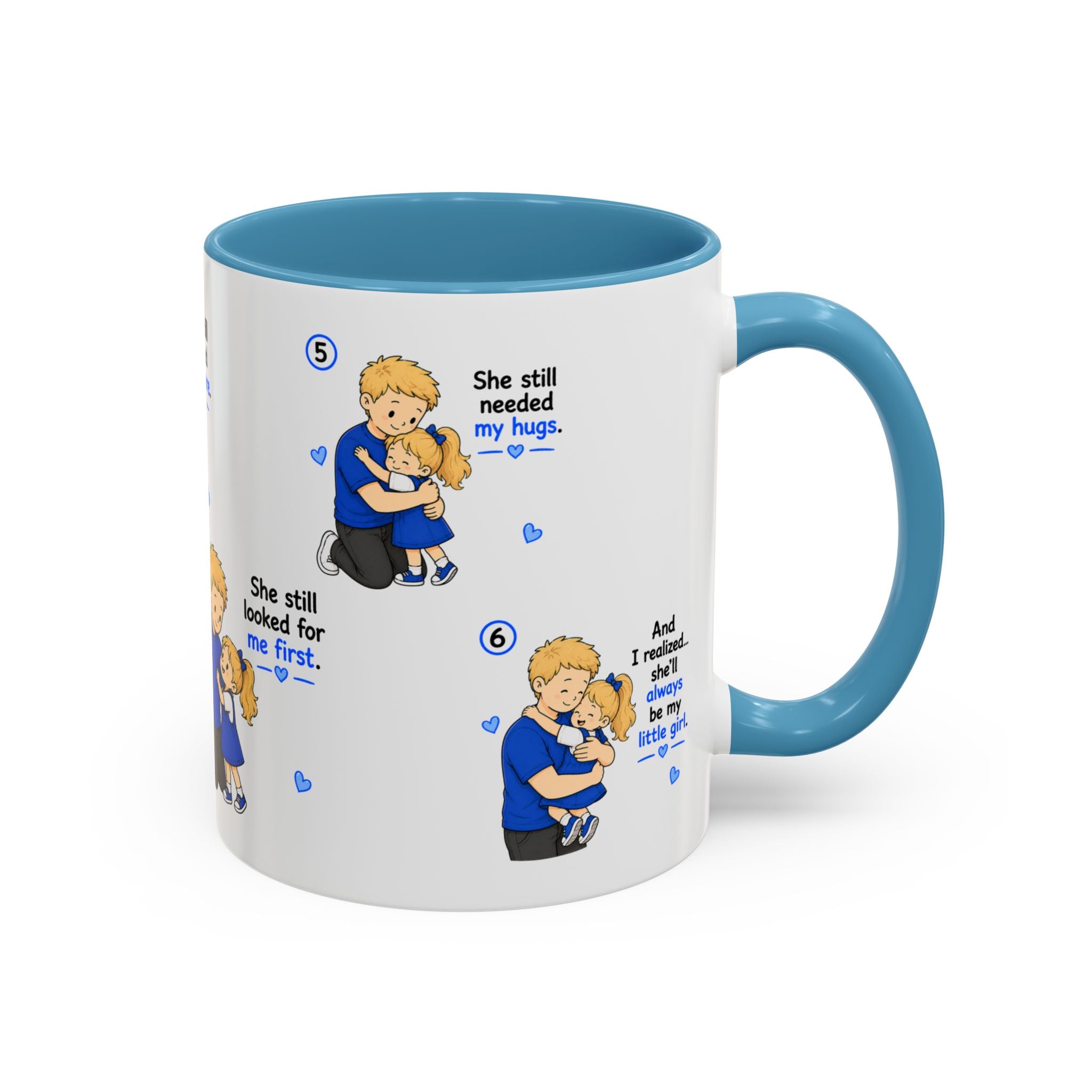 She Will Always Be My Little Girl Mug Girl Dad Gift Father Daughter Coffee Mug Dad Daughter Comic Story Mug Fathers Day Gift