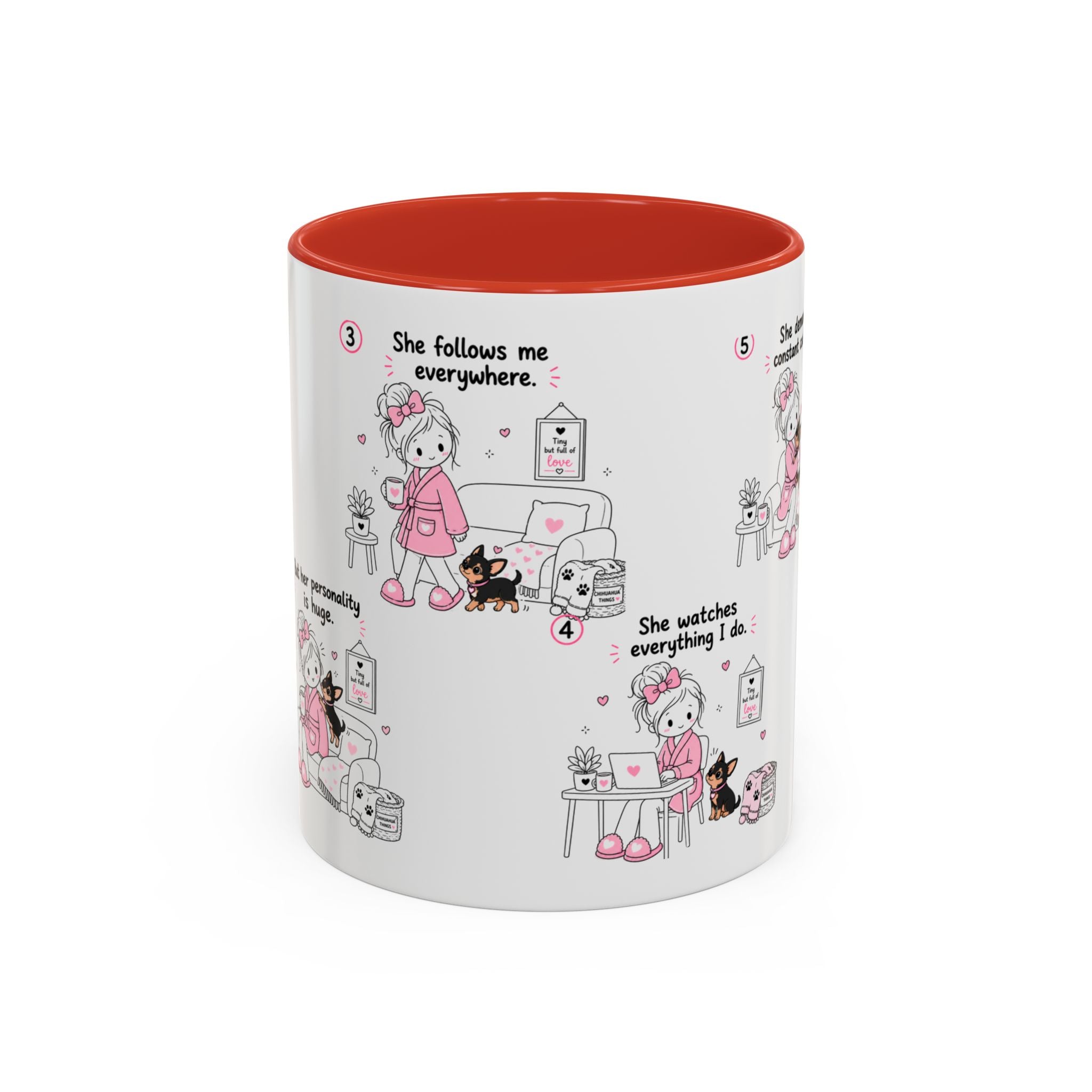 Chihuahua Mom Mug Tiny Dog Big Love Coffee Cup Cute Chihuahua Gift
