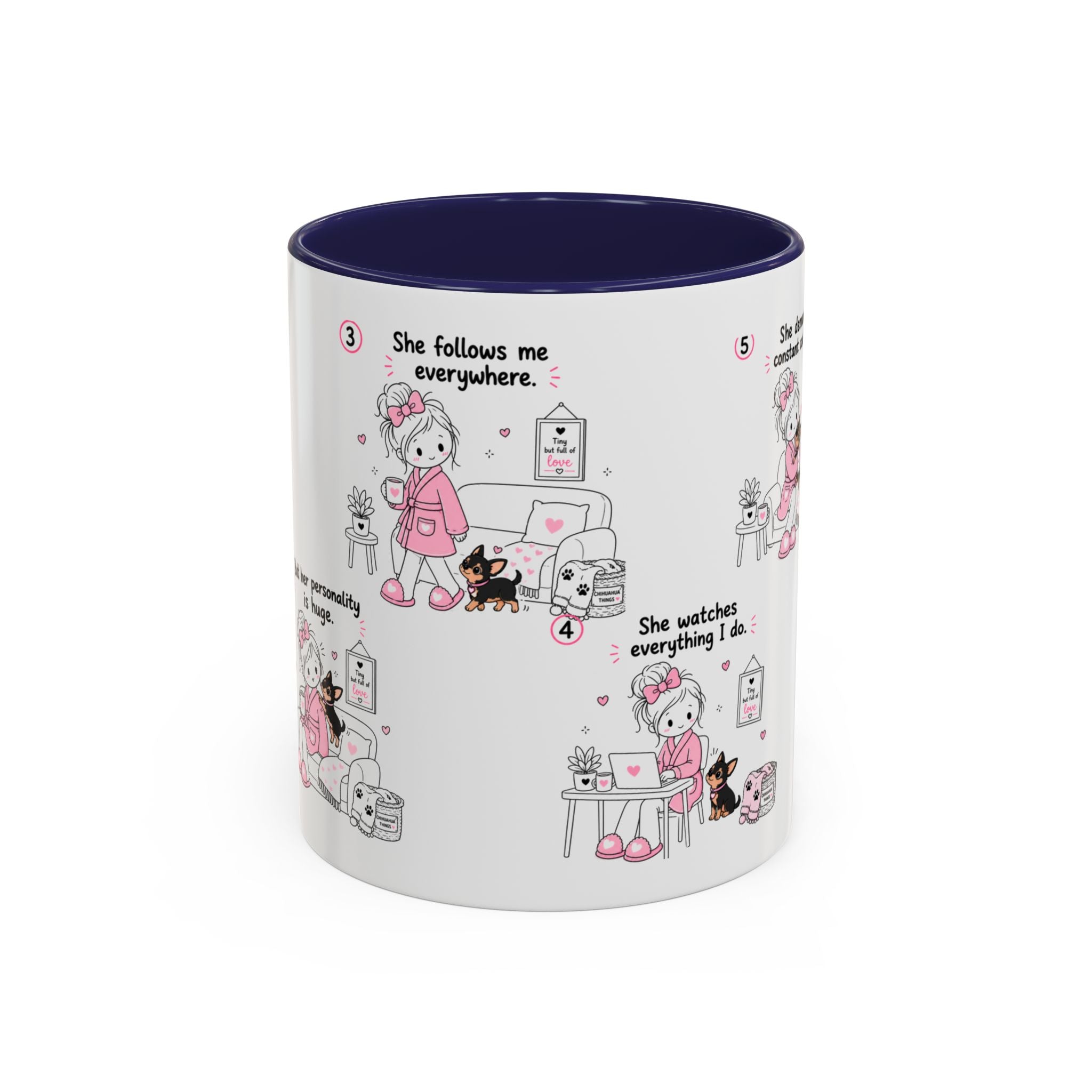 Chihuahua Mom Mug Tiny Dog Big Love Coffee Cup Cute Chihuahua Gift