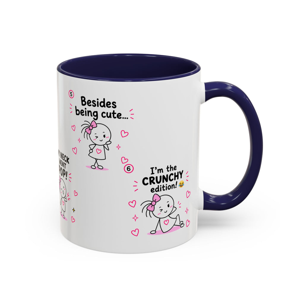 Crunchy Edition Cute Spine Puns Mug | Accent Coffee Mug