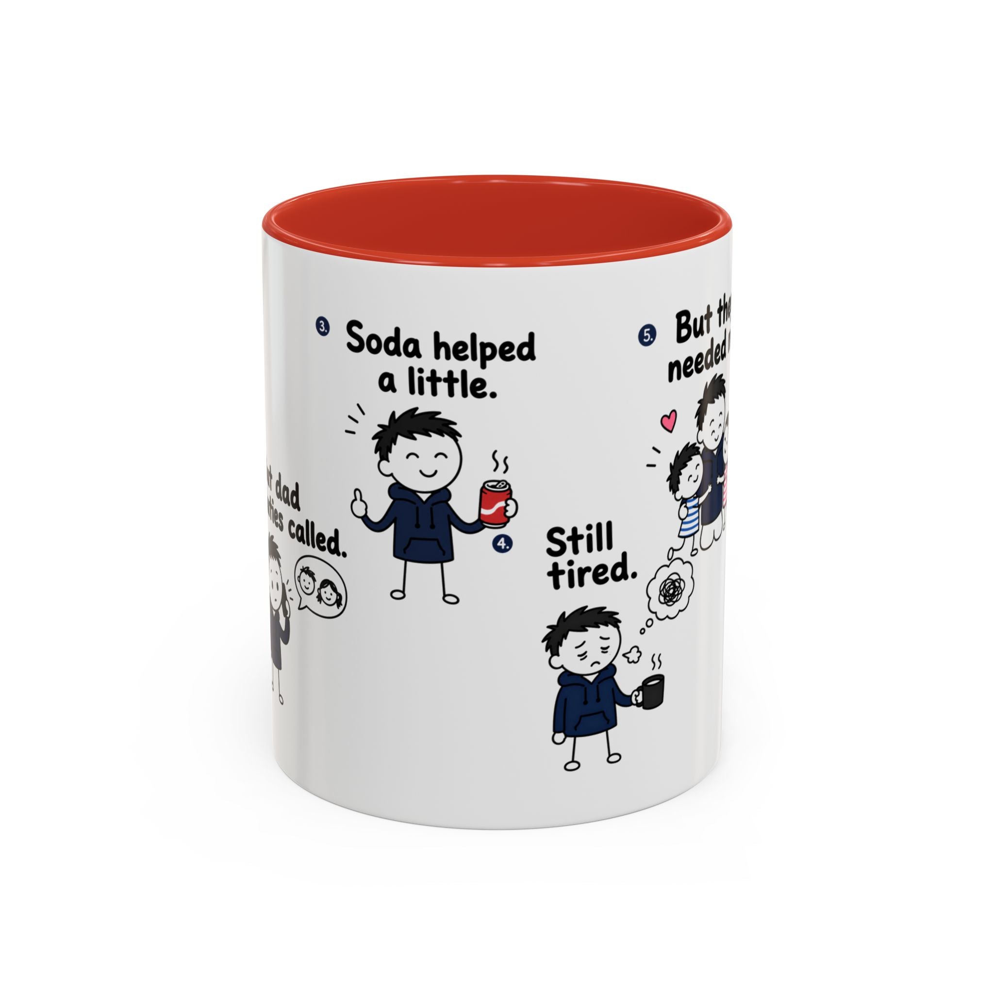 Still Tired Dad Mug, Dad Duties Called Coffee Mug, Funny Fatherhood Gift, Dad Life Mug, Gift for Dad, New Dad Present
