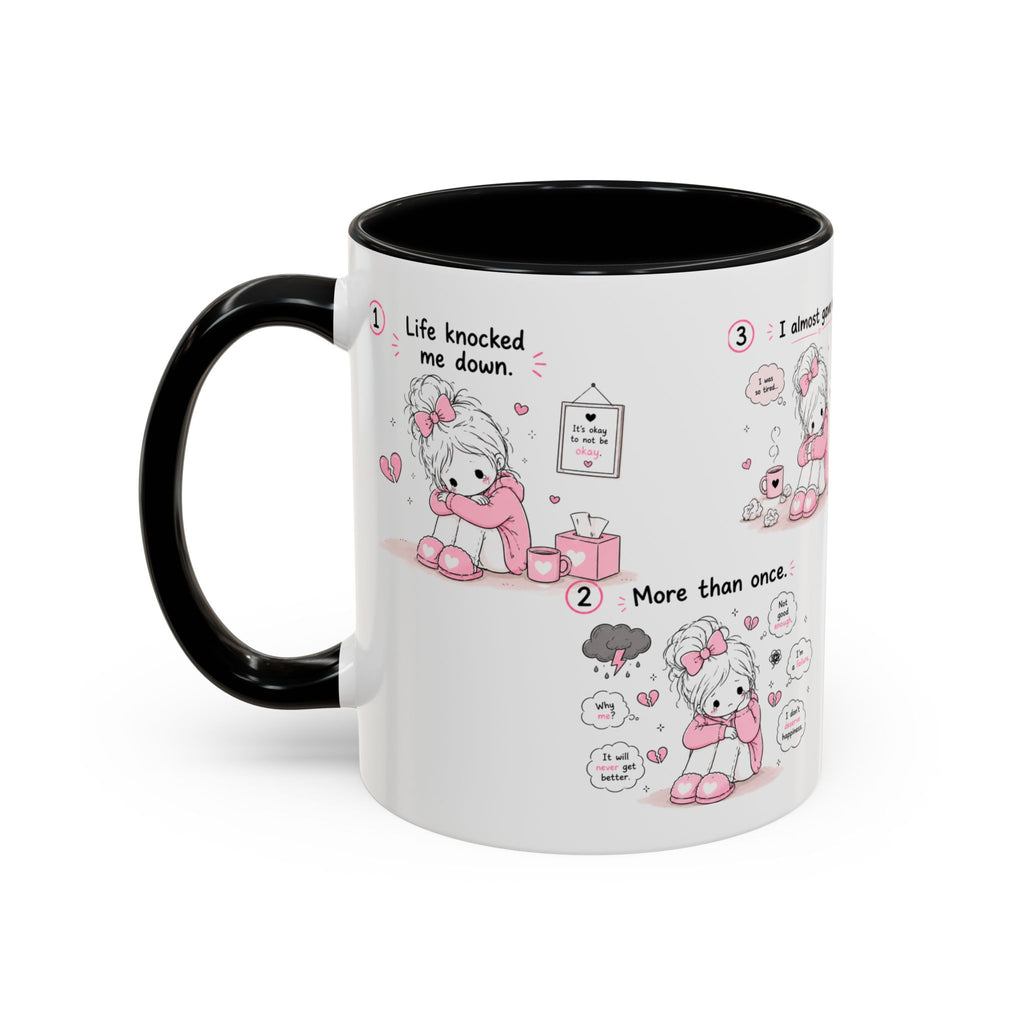 She Rose Anyway Mug Self Love Healing Journey Coffee Cup Gift for Women