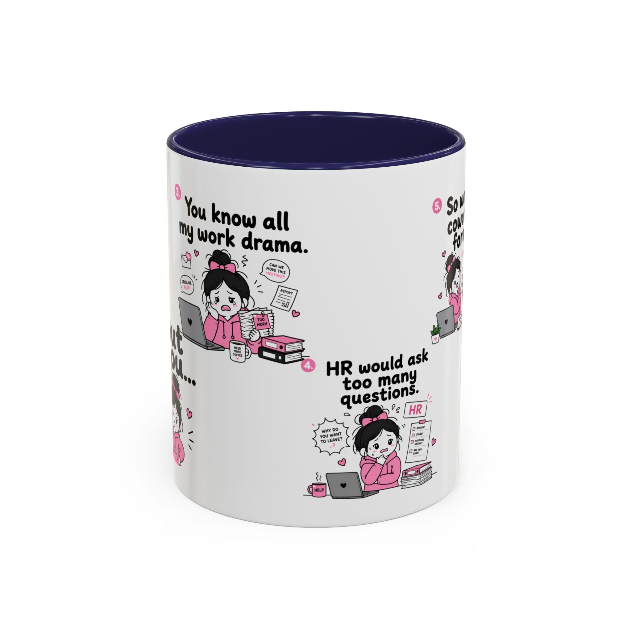 Work Bestie Mug Funny Coworker Gift Office Friendship Coffee Cup
