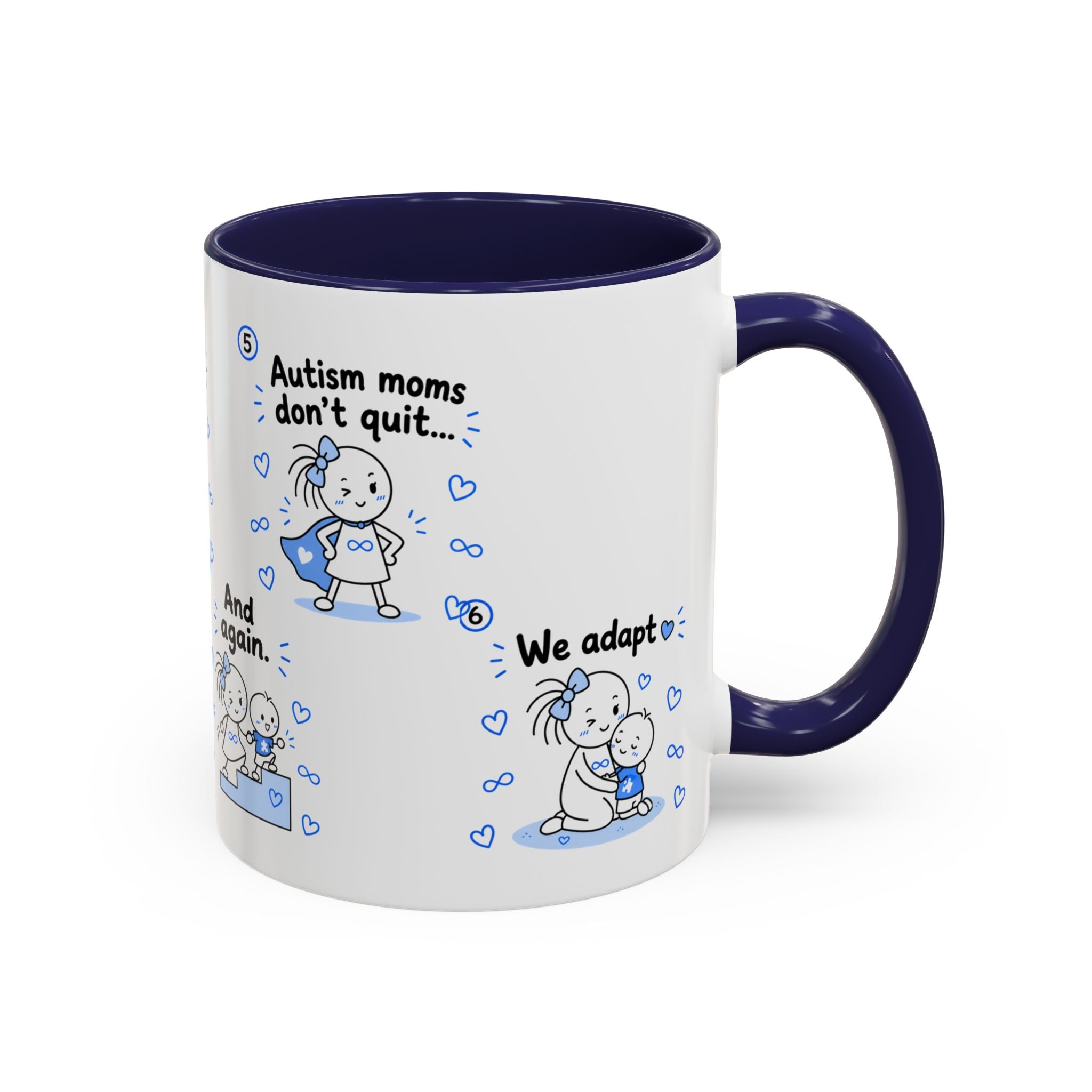 Autism Moms Dont Quit Mug Autism Mom Gift Special Needs Parent Coffee Cup