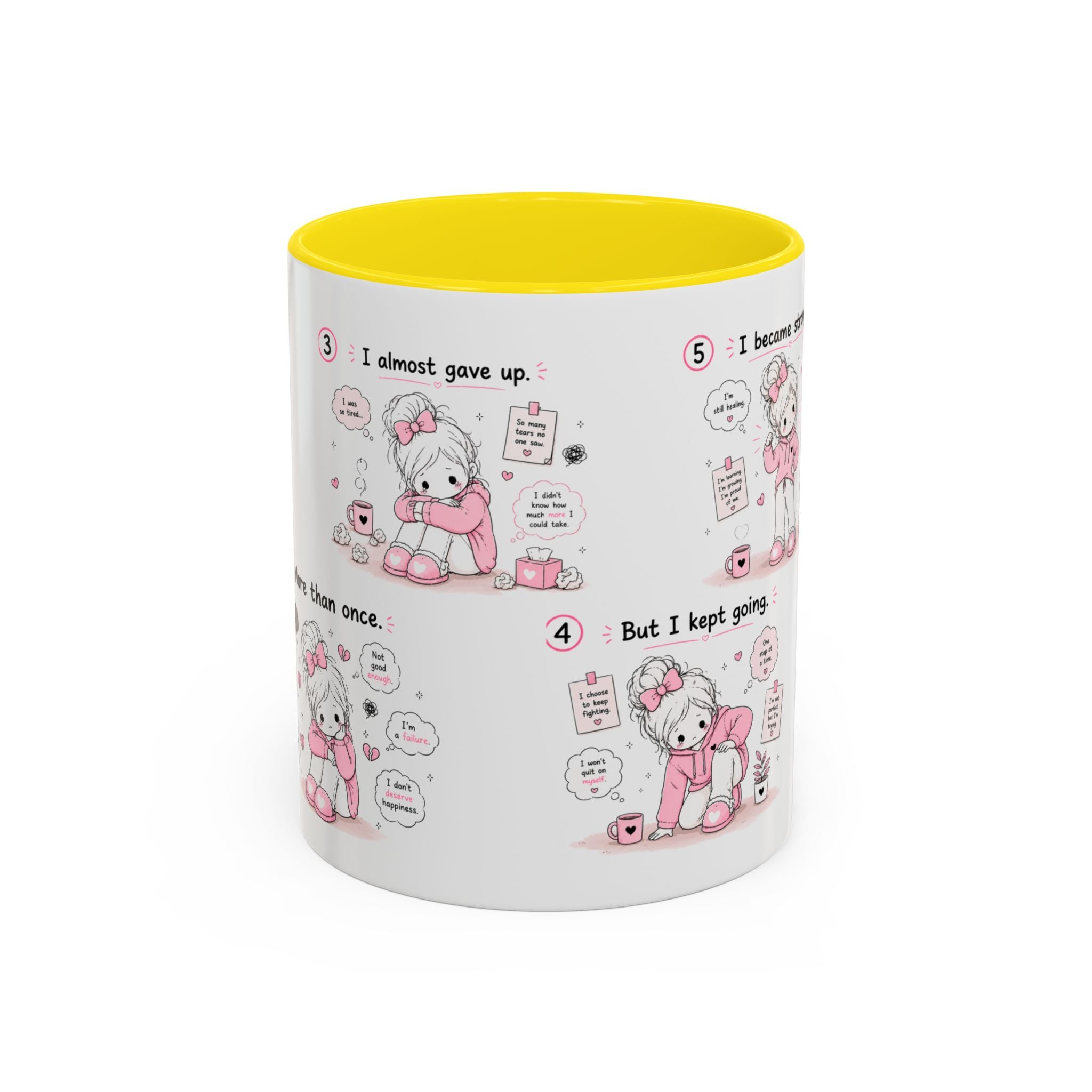 She Rose Anyway Mug Self Love Healing Journey Coffee Cup Gift for Women