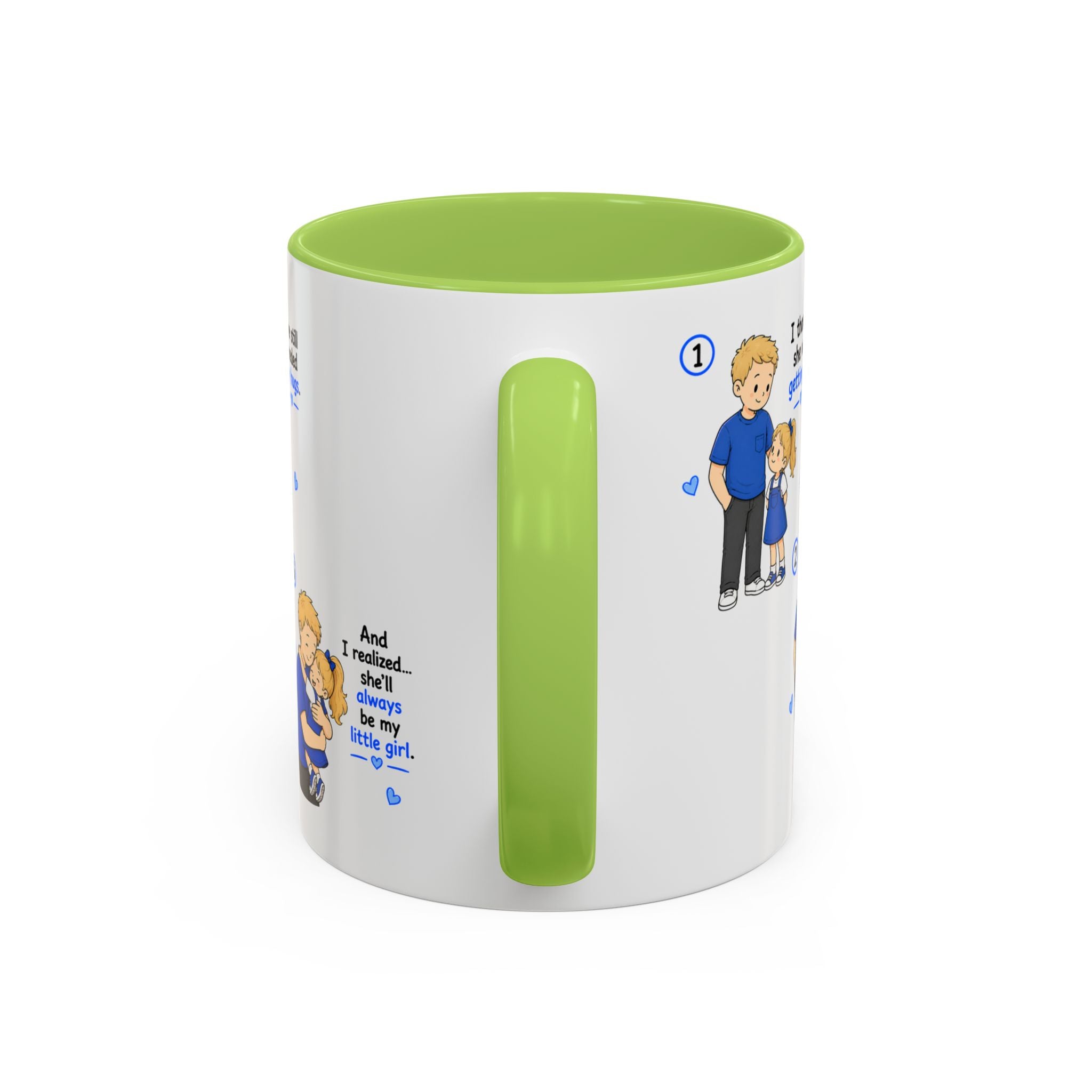 She Will Always Be My Little Girl Mug Girl Dad Gift Father Daughter Coffee Mug Dad Daughter Comic Story Mug Fathers Day Gift