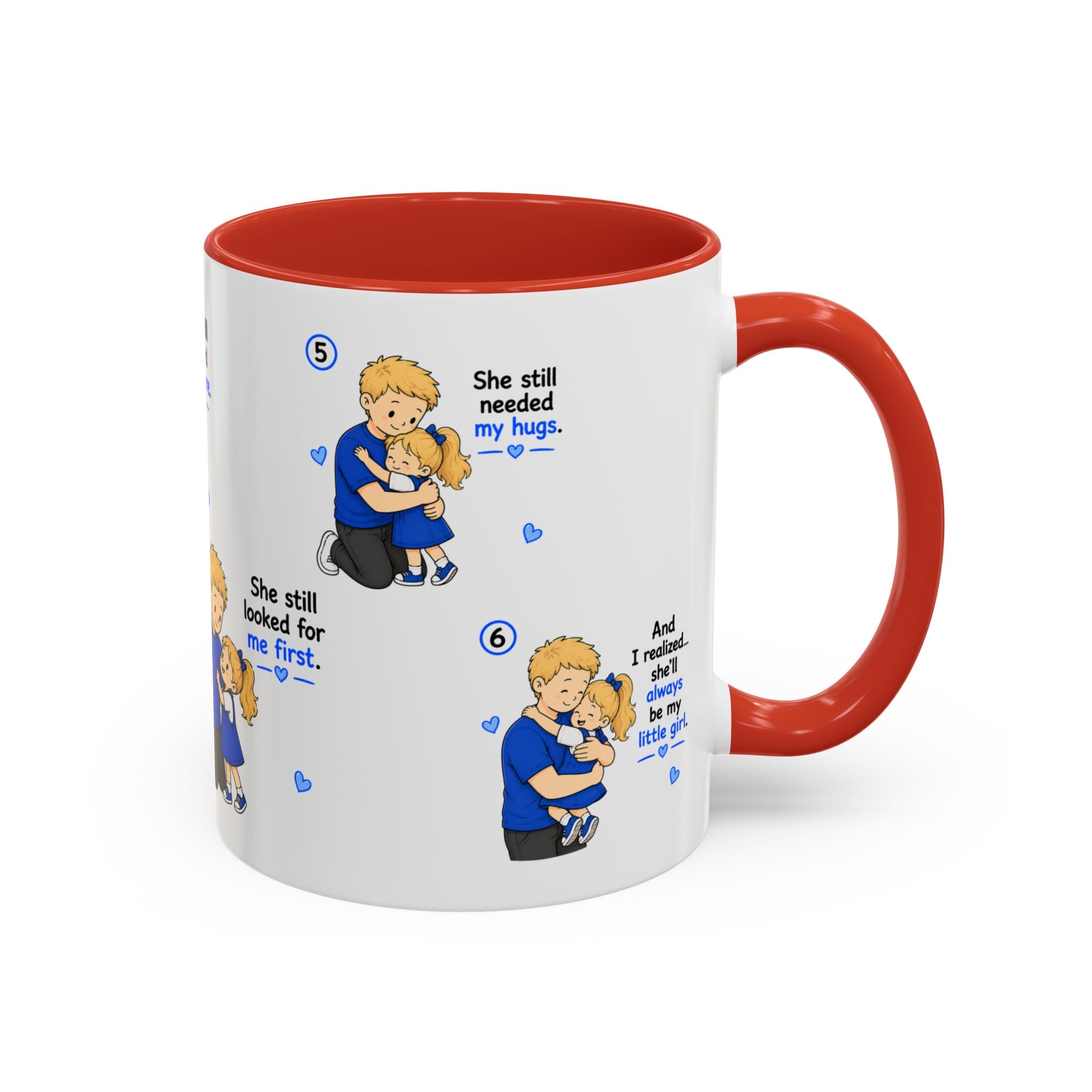 She Will Always Be My Little Girl Mug Girl Dad Gift Father Daughter Coffee Mug Dad Daughter Comic Story Mug Fathers Day Gift