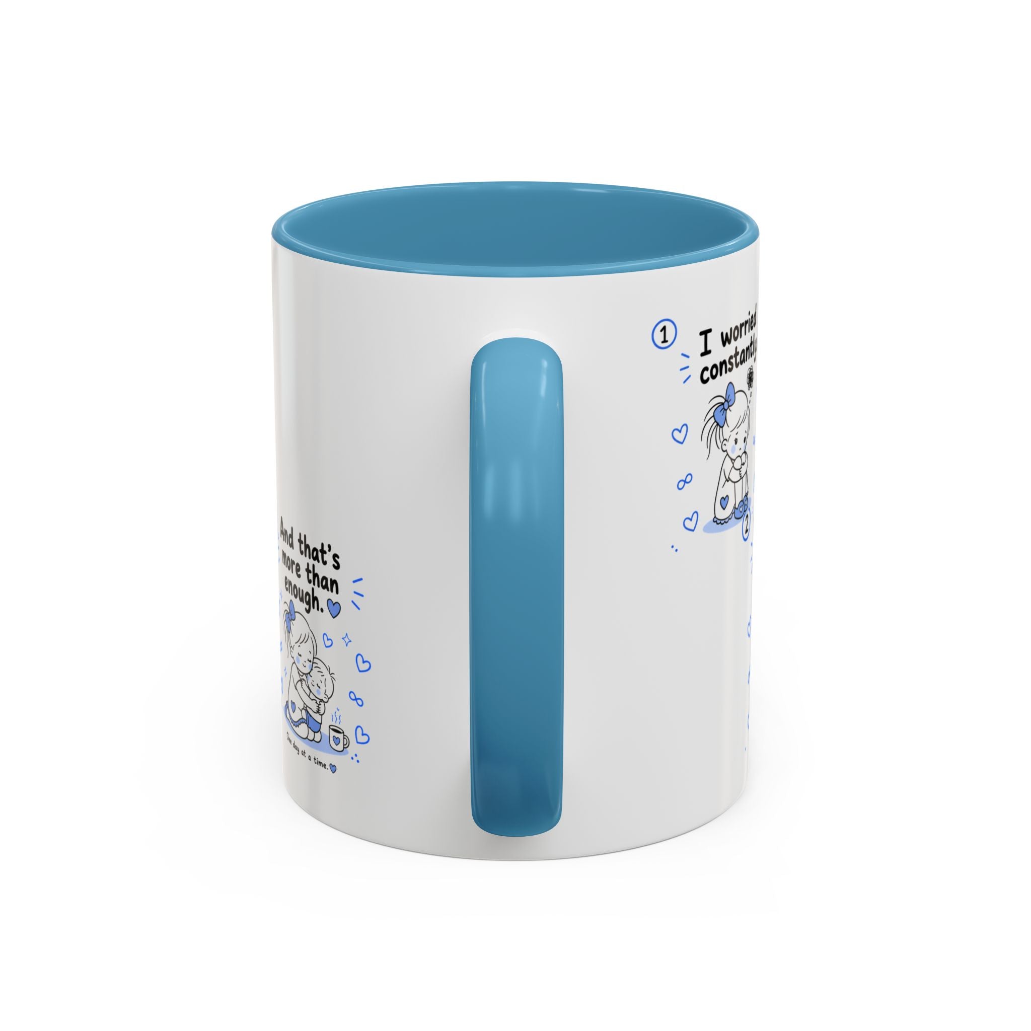 Autism Mom Mug  One Day at a Time  Inspirational Coffee Cup for Special Needs Moms
