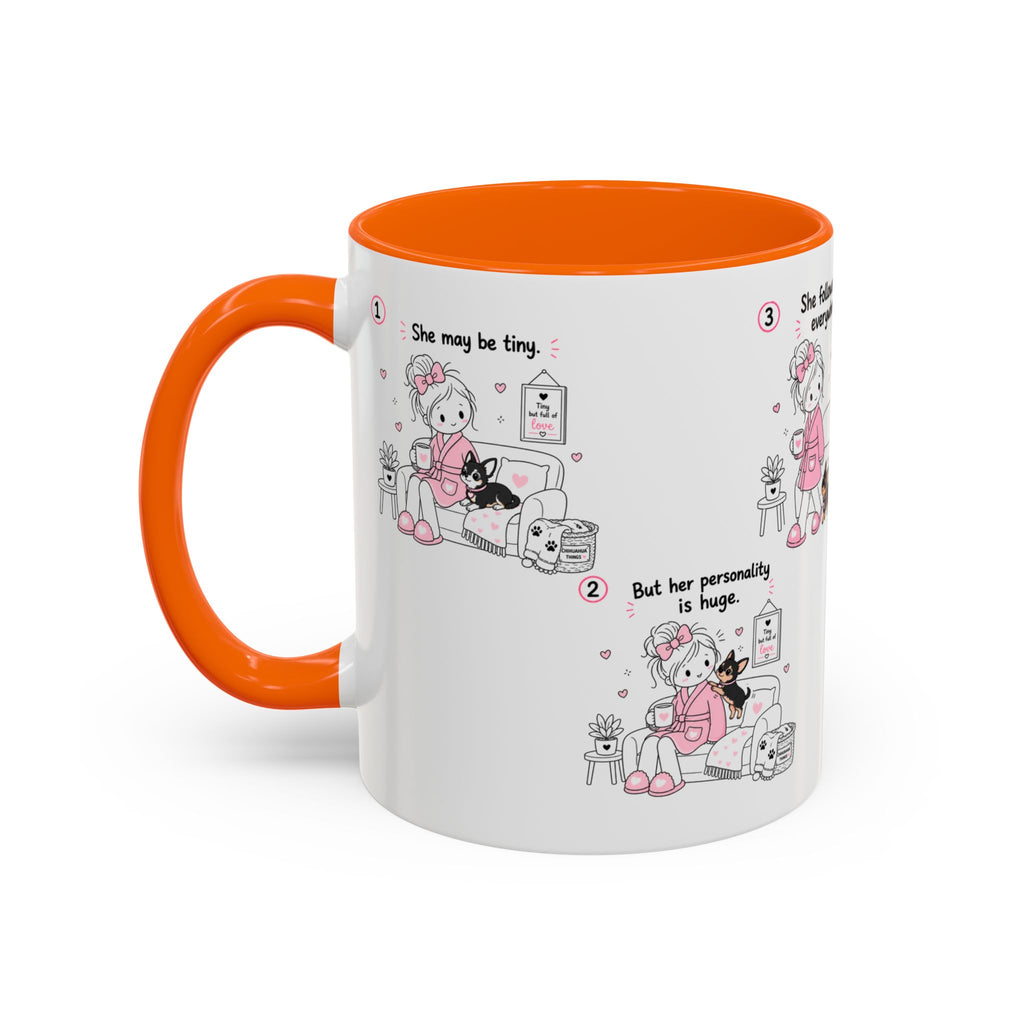 Chihuahua Mom Mug Tiny Dog Big Love Coffee Cup Cute Chihuahua Gift