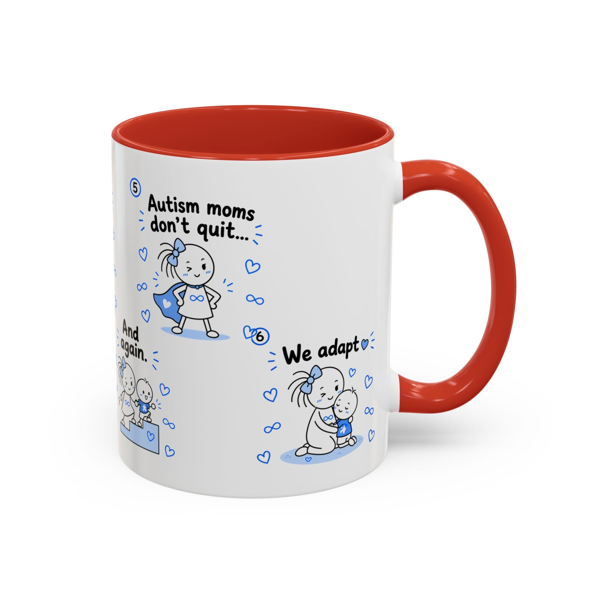 Autism Moms Dont Quit Mug Autism Mom Gift Special Needs Parent Coffee Cup