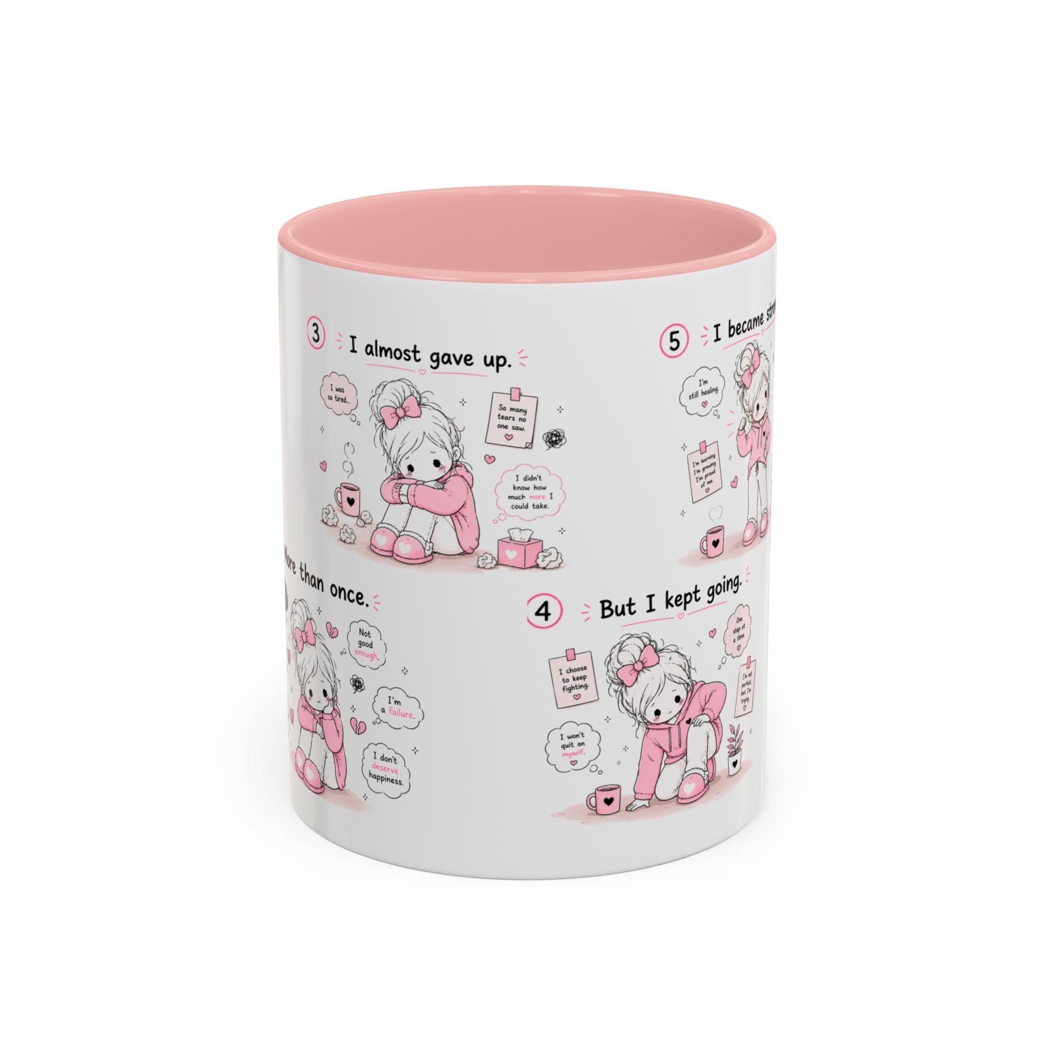 She Rose Anyway Mug Self Love Healing Journey Coffee Cup Gift for Women
