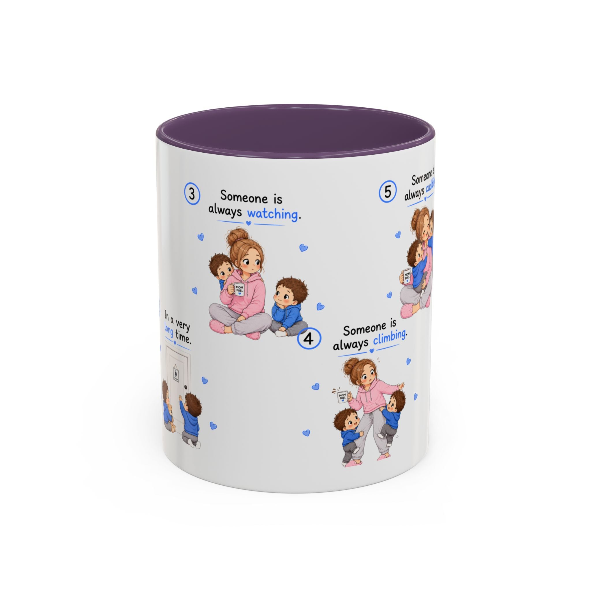 Twin Mom Coffee Mug Someone Is Always Cuddling Gift for Moms of Twins