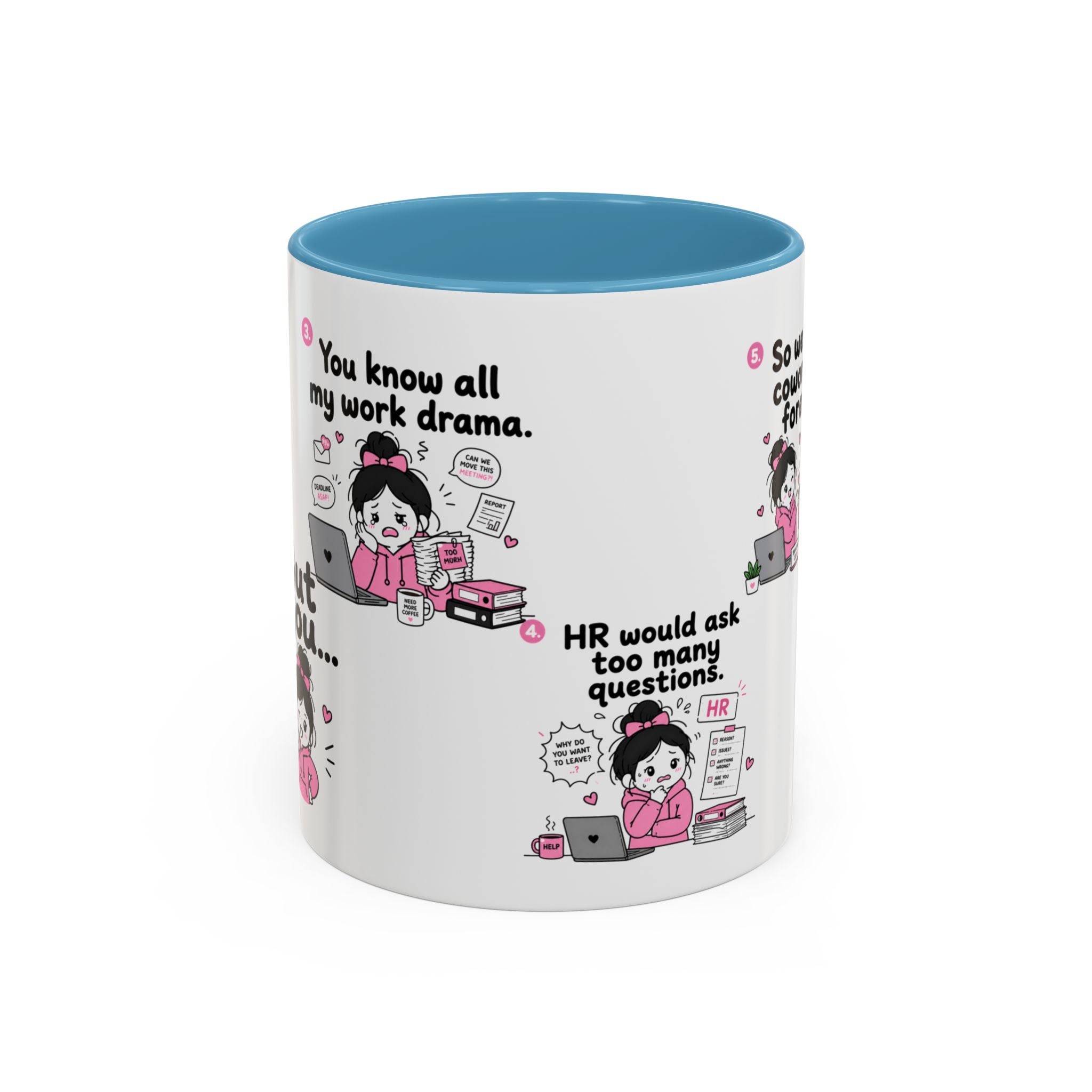 Work Bestie Mug Funny Coworker Gift Office Friendship Coffee Cup