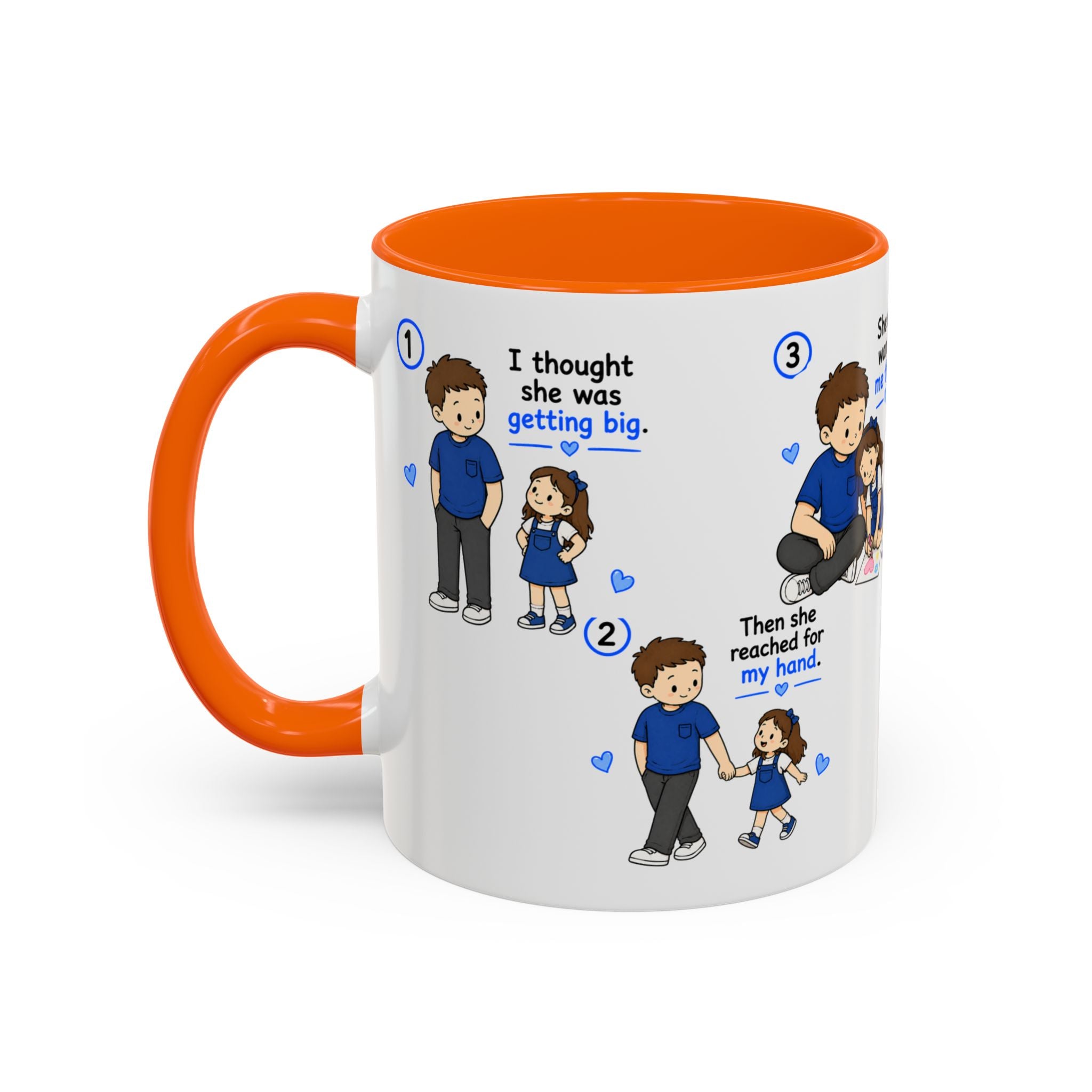 She Will Always Be My Little Girl Mug Dad Daughter Gift Girl Dad Coffee Mug Father Daughter Comic Mug Fathers Day Gift