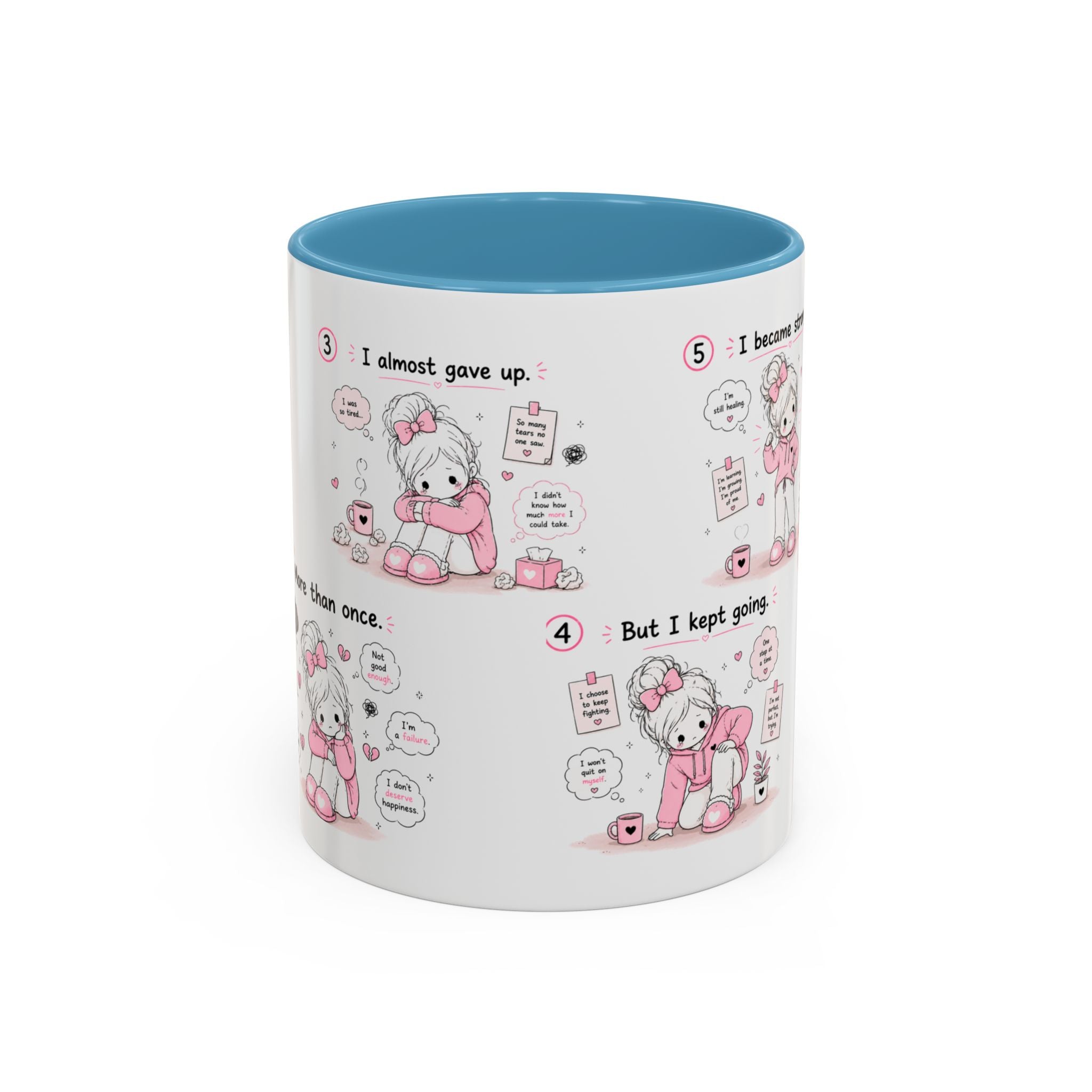 She Rose Anyway Mug Self Love Healing Journey Coffee Cup Gift for Women