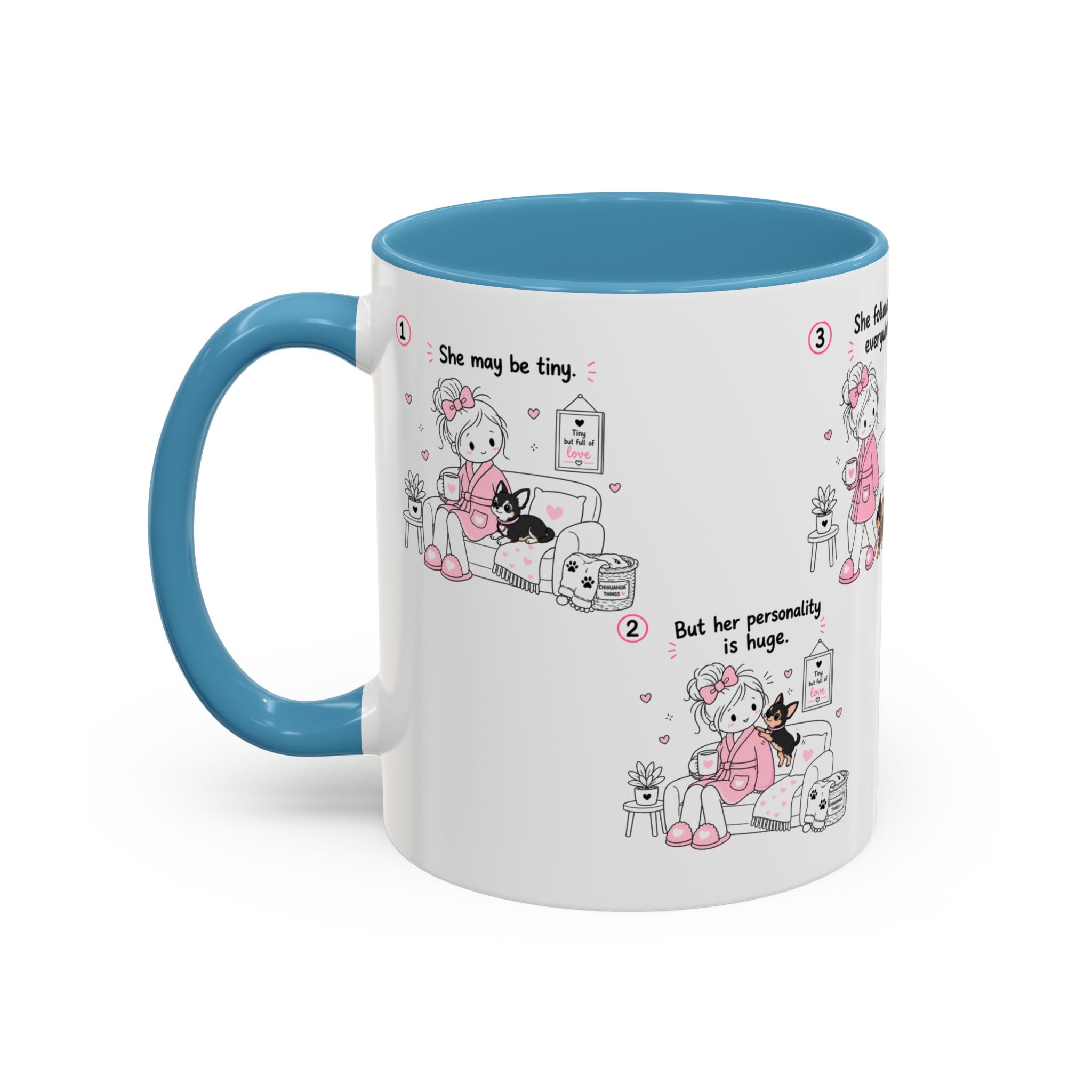 Chihuahua Mom Mug Tiny Dog Big Love Coffee Cup Cute Chihuahua Gift