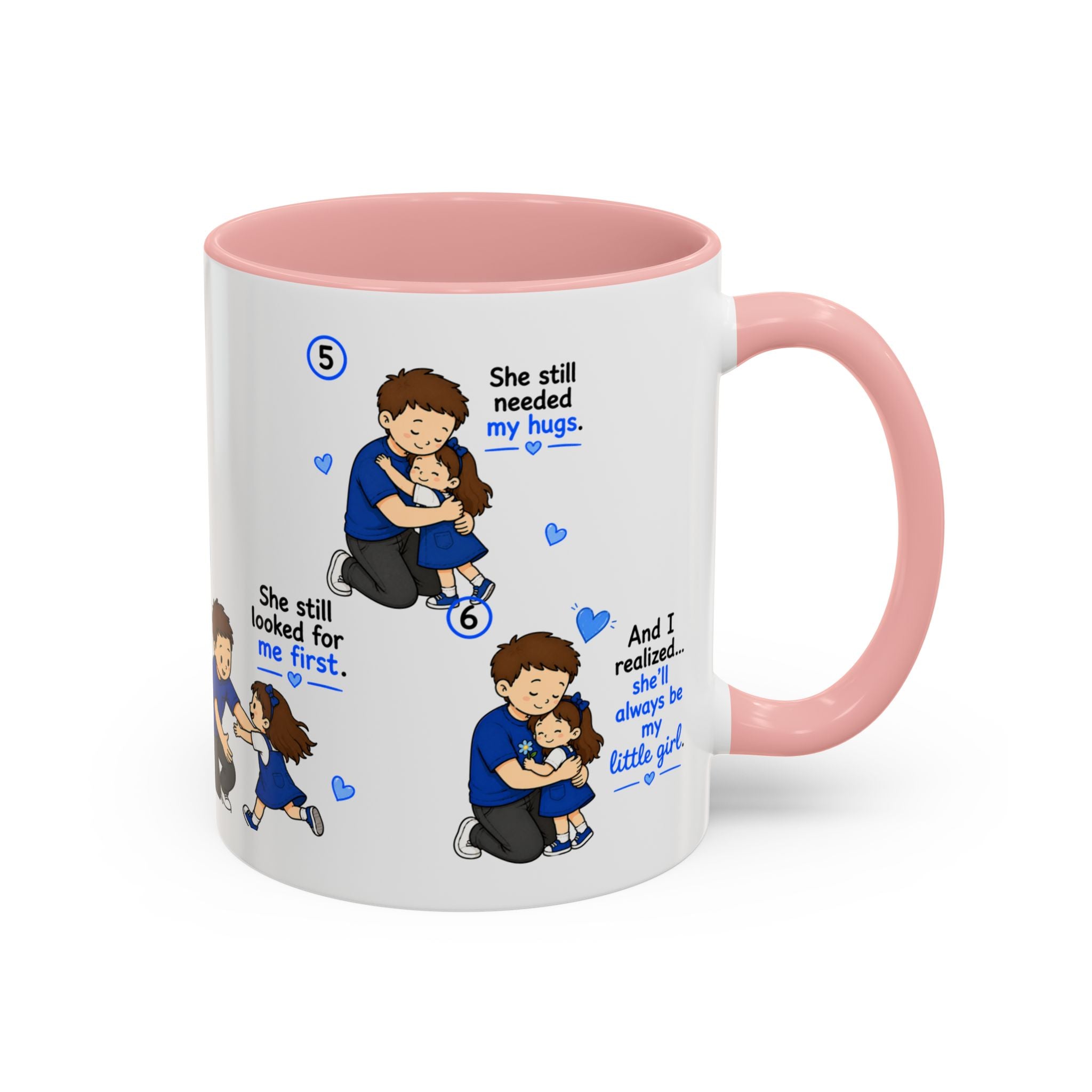 She Will Always Be My Little Girl Mug Dad Daughter Gift Girl Dad Coffee Mug Father Daughter Comic Mug Fathers Day Gift