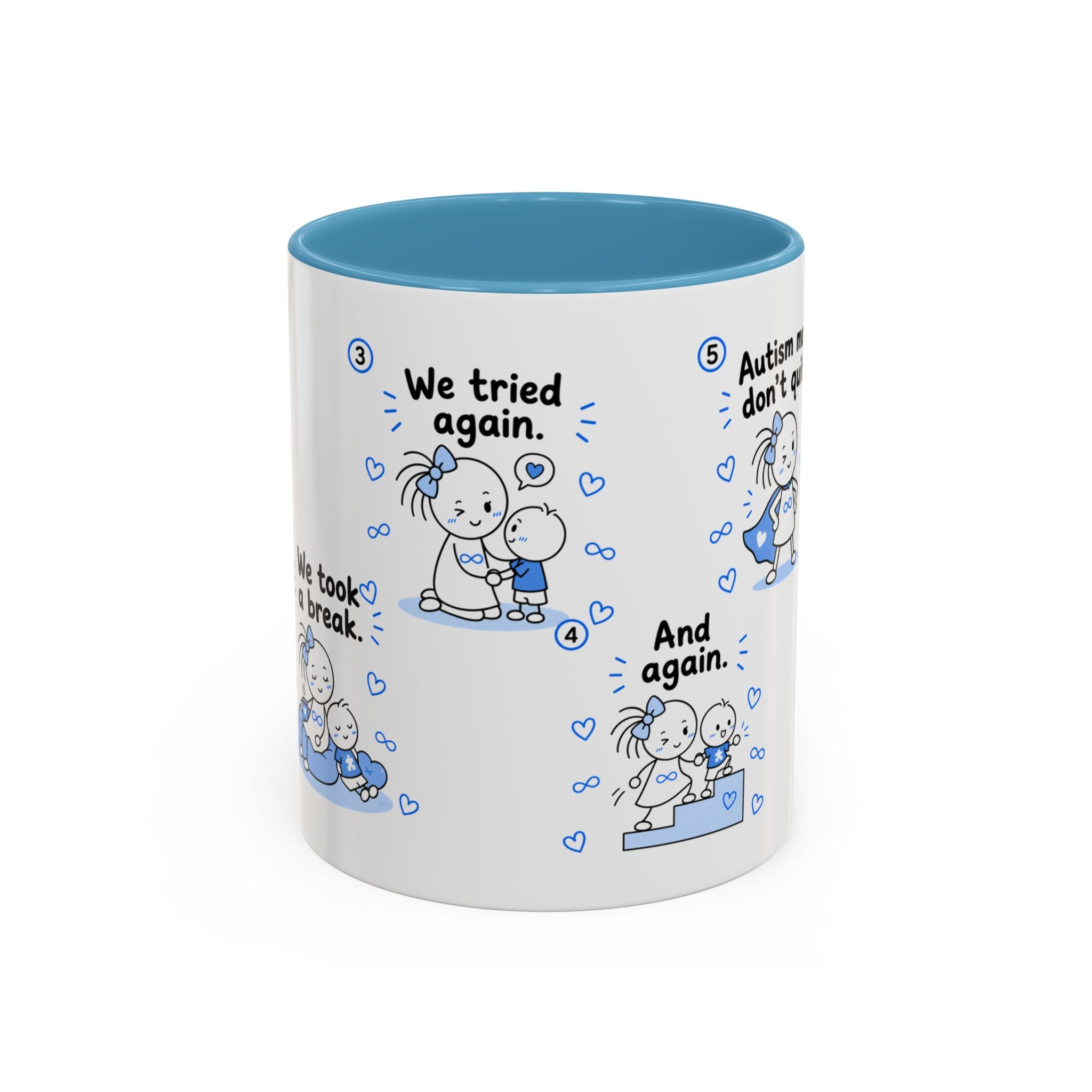 Autism Moms Dont Quit Mug Autism Mom Gift Special Needs Parent Coffee Cup