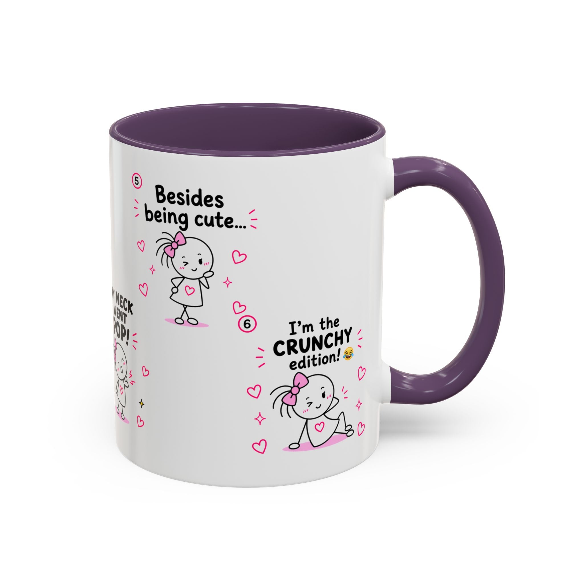Crunchy Edition Cute Spine Puns Mug | Accent Coffee Mug