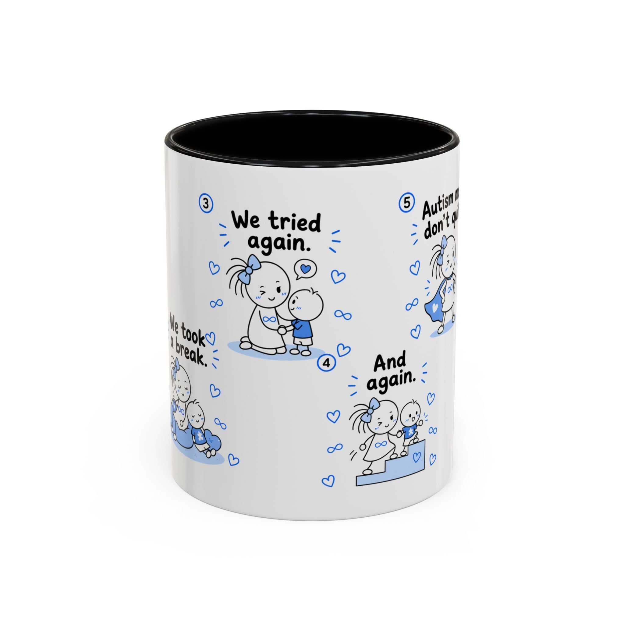 Autism Moms Dont Quit Mug Autism Mom Gift Special Needs Parent Coffee Cup