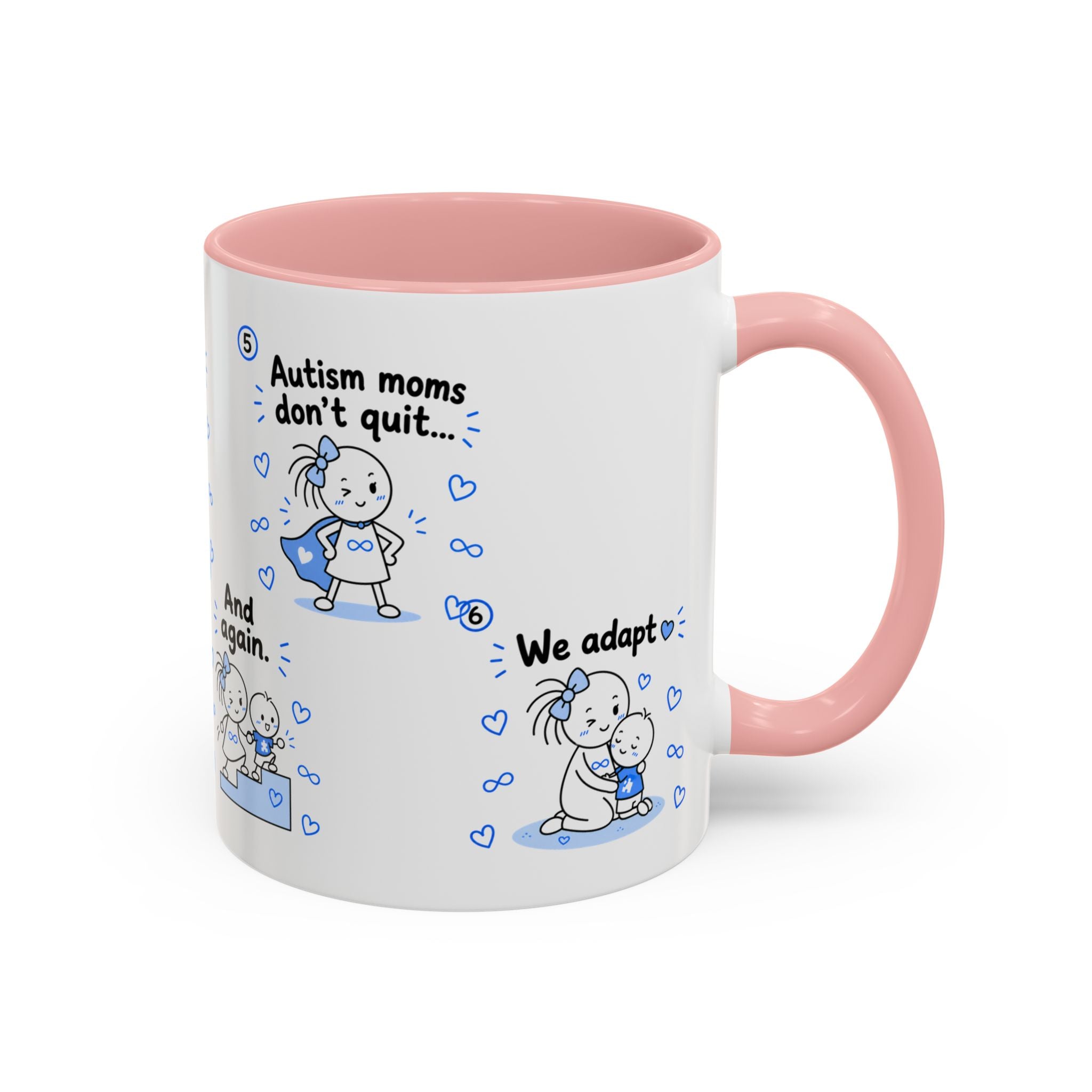 Autism Moms Dont Quit Mug Autism Mom Gift Special Needs Parent Coffee Cup