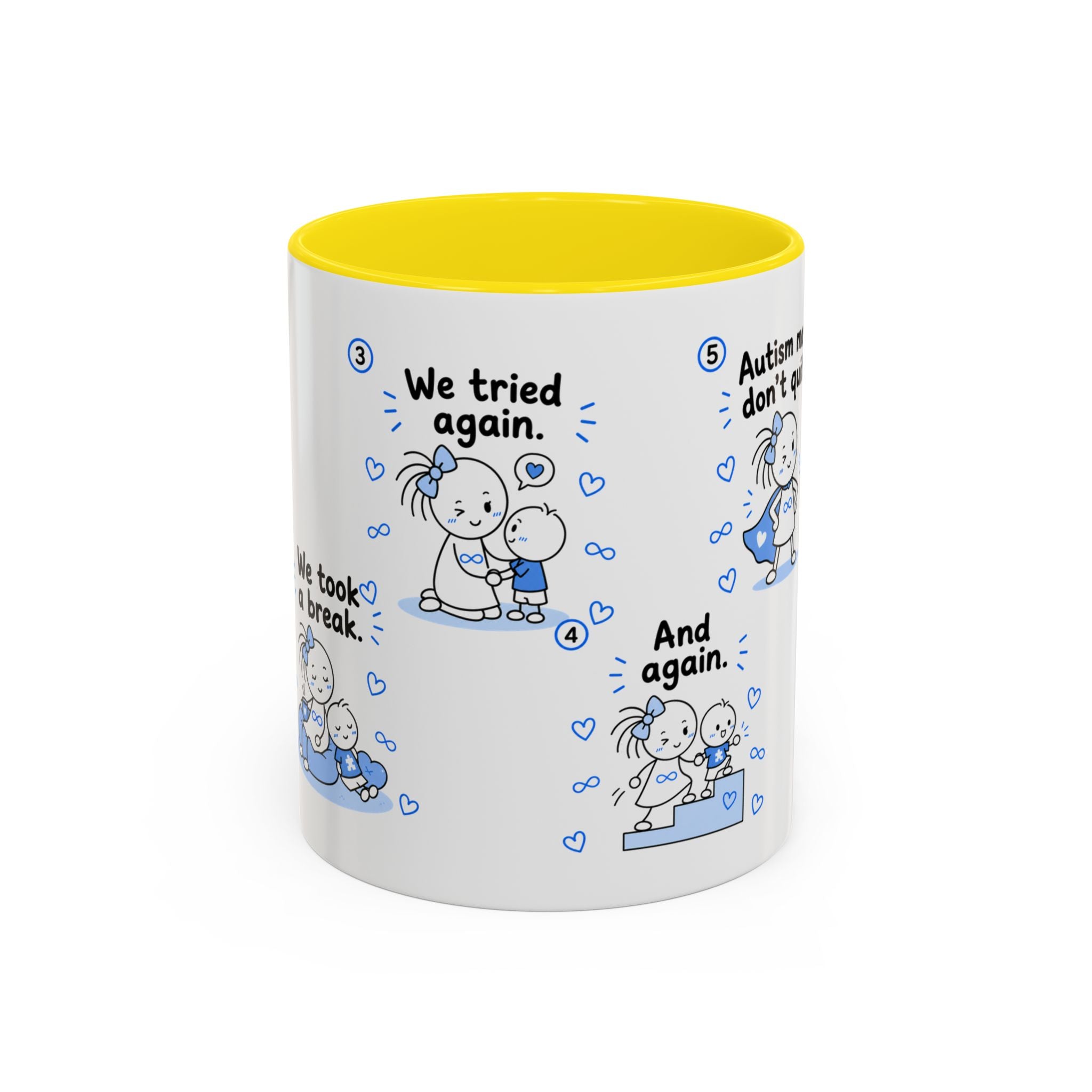 Autism Moms Dont Quit Mug Autism Mom Gift Special Needs Parent Coffee Cup