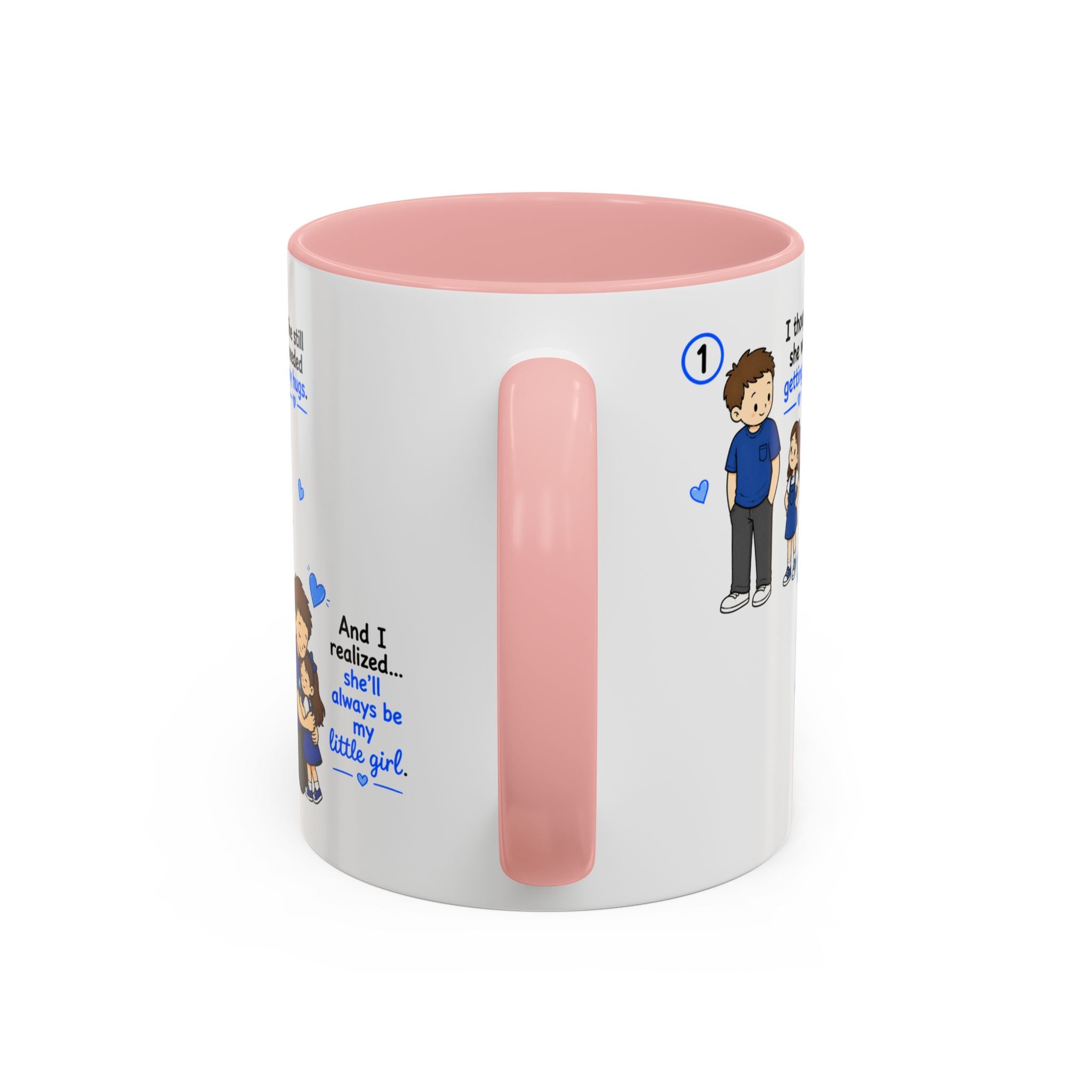 She Will Always Be My Little Girl Mug Dad Daughter Gift Girl Dad Coffee Mug Father Daughter Comic Mug Fathers Day Gift