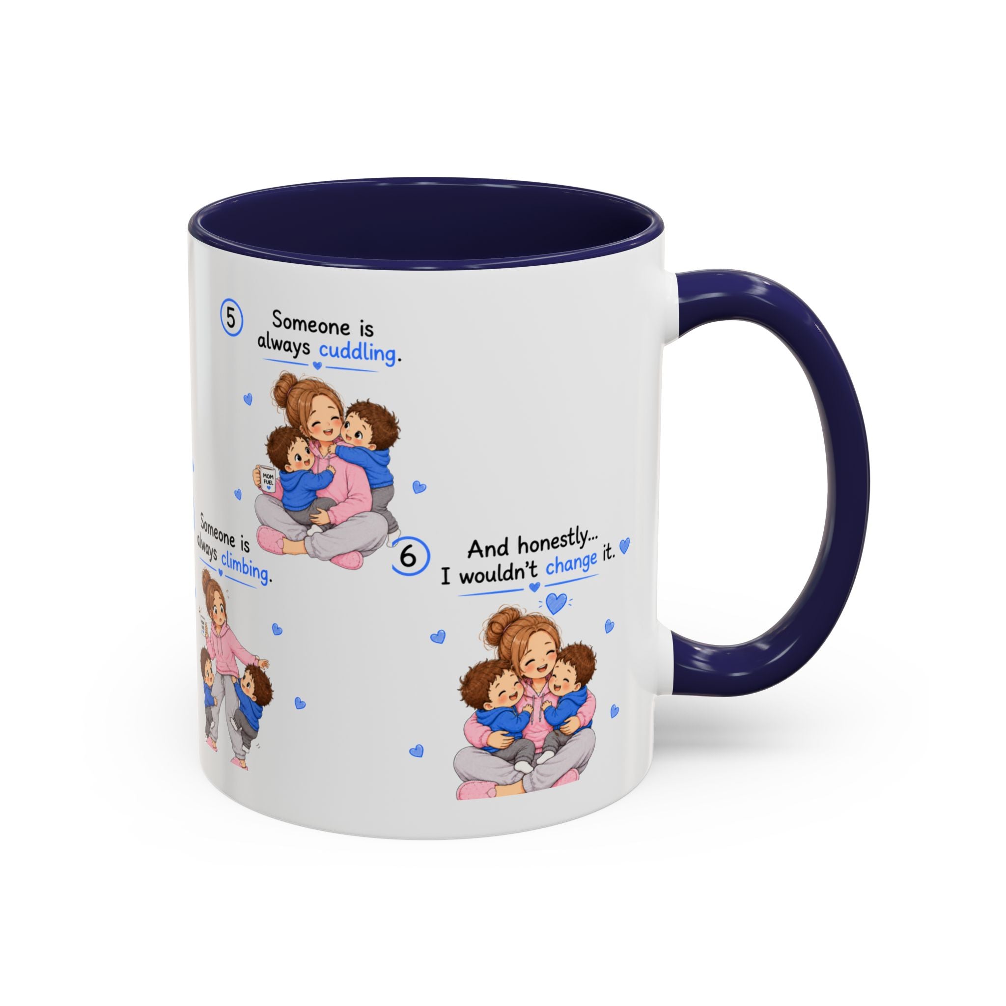 Twin Mom Coffee Mug Someone Is Always Cuddling Gift for Moms of Twins