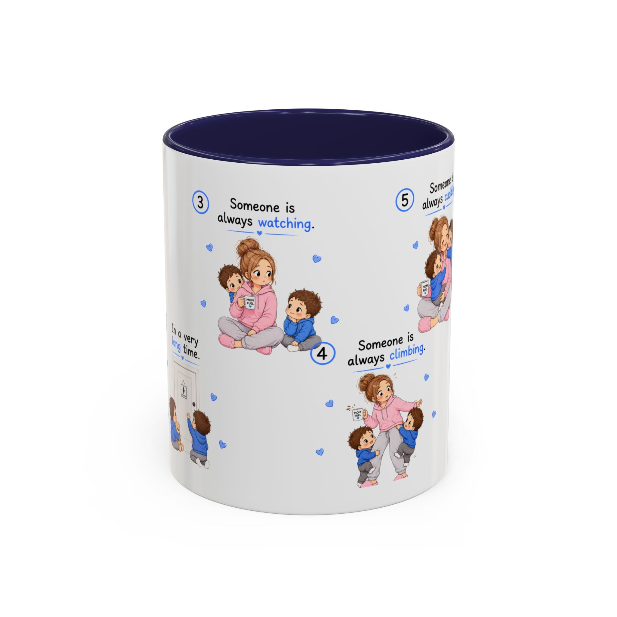 Twin Mom Coffee Mug Someone Is Always Cuddling Gift for Moms of Twins