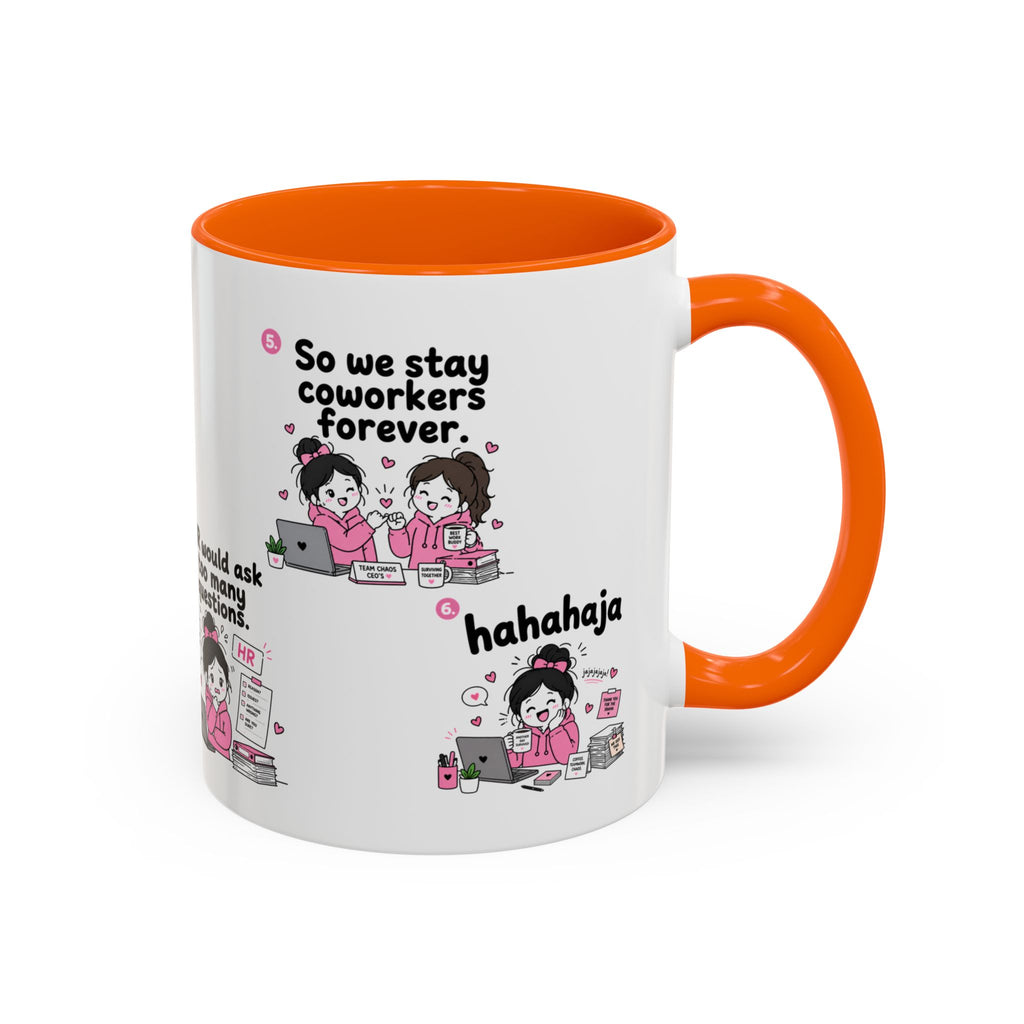 Work Bestie Mug Funny Coworker Gift Office Friendship Coffee Cup