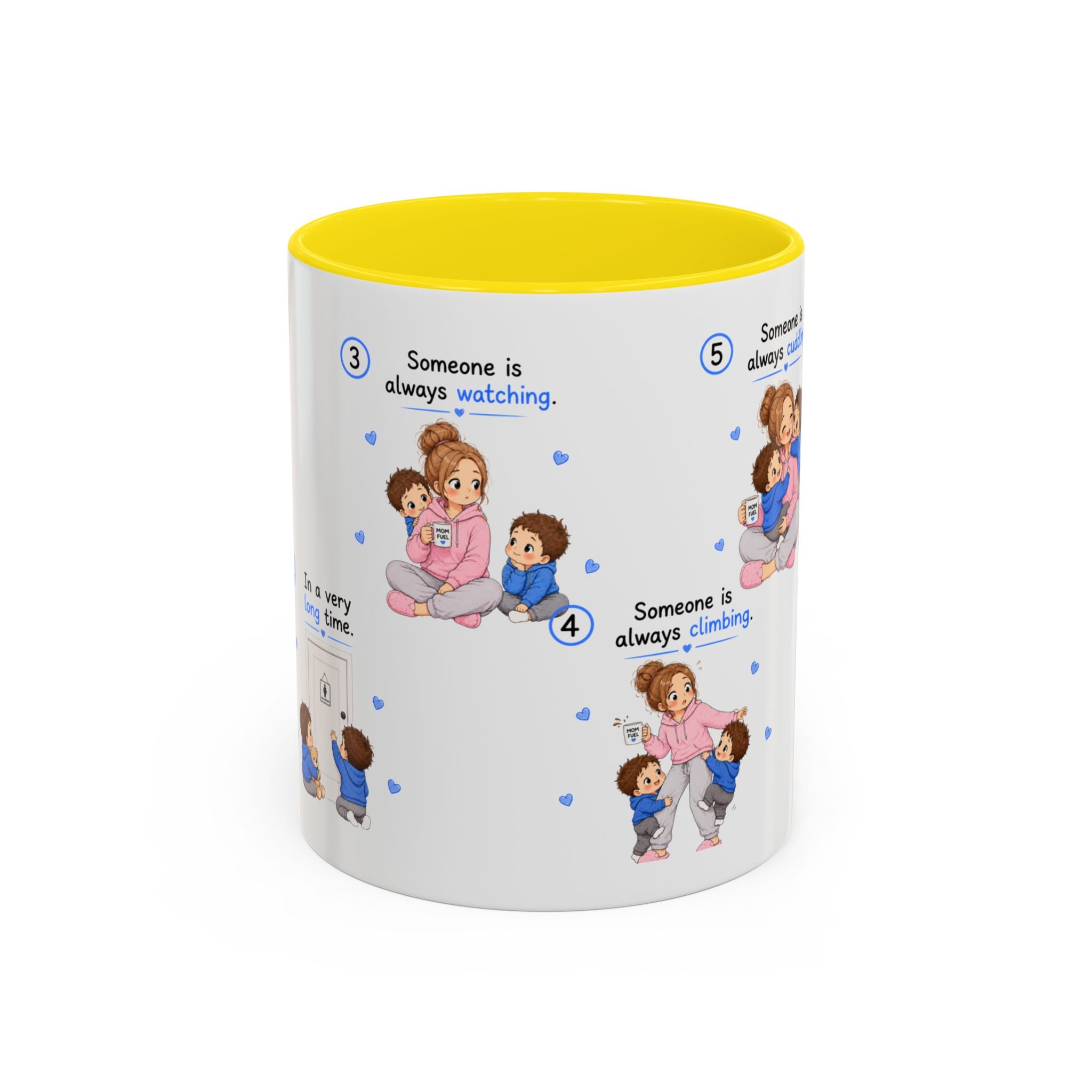 Twin Mom Coffee Mug Someone Is Always Cuddling Gift for Moms of Twins