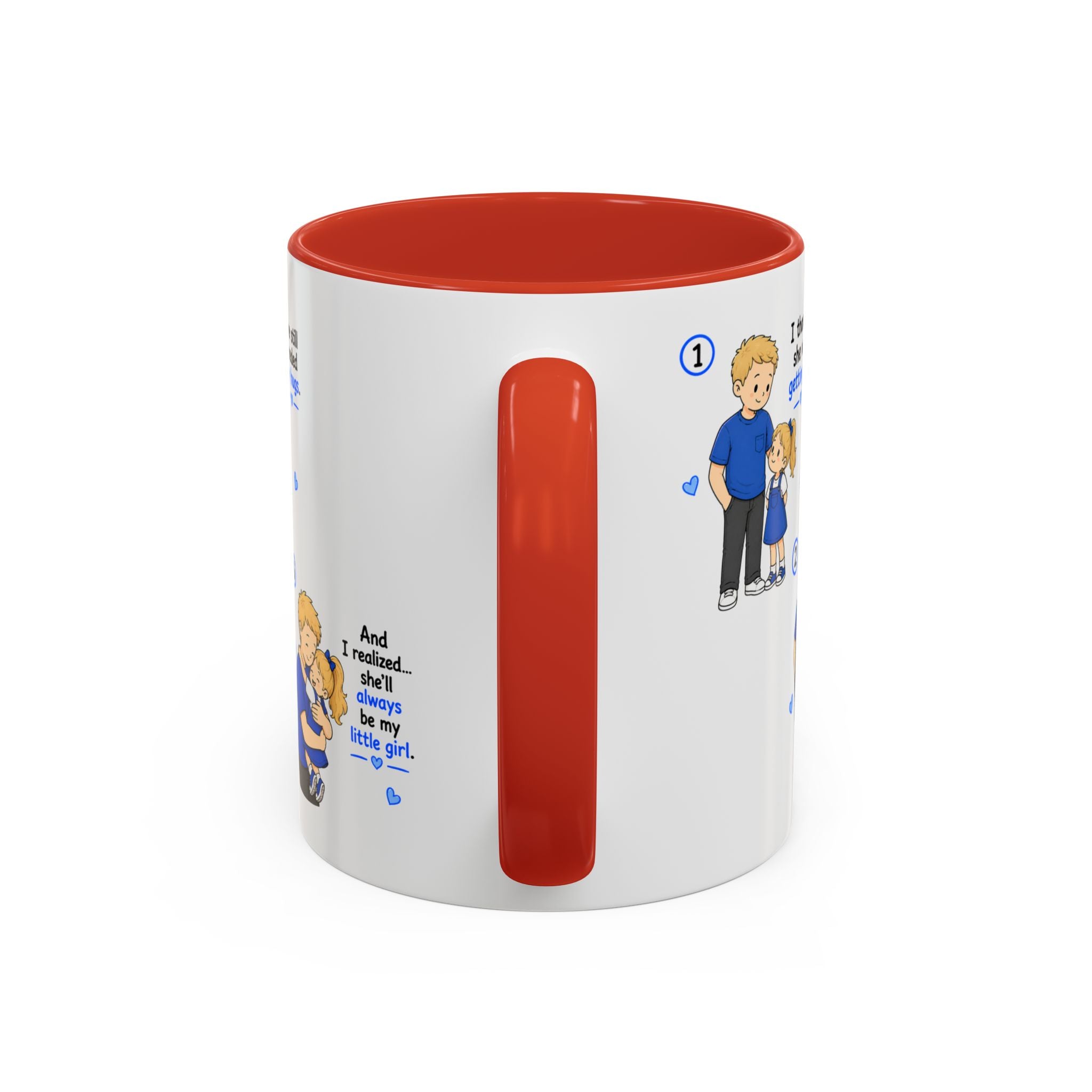 She Will Always Be My Little Girl Mug Girl Dad Gift Father Daughter Coffee Mug Dad Daughter Comic Story Mug Fathers Day Gift
