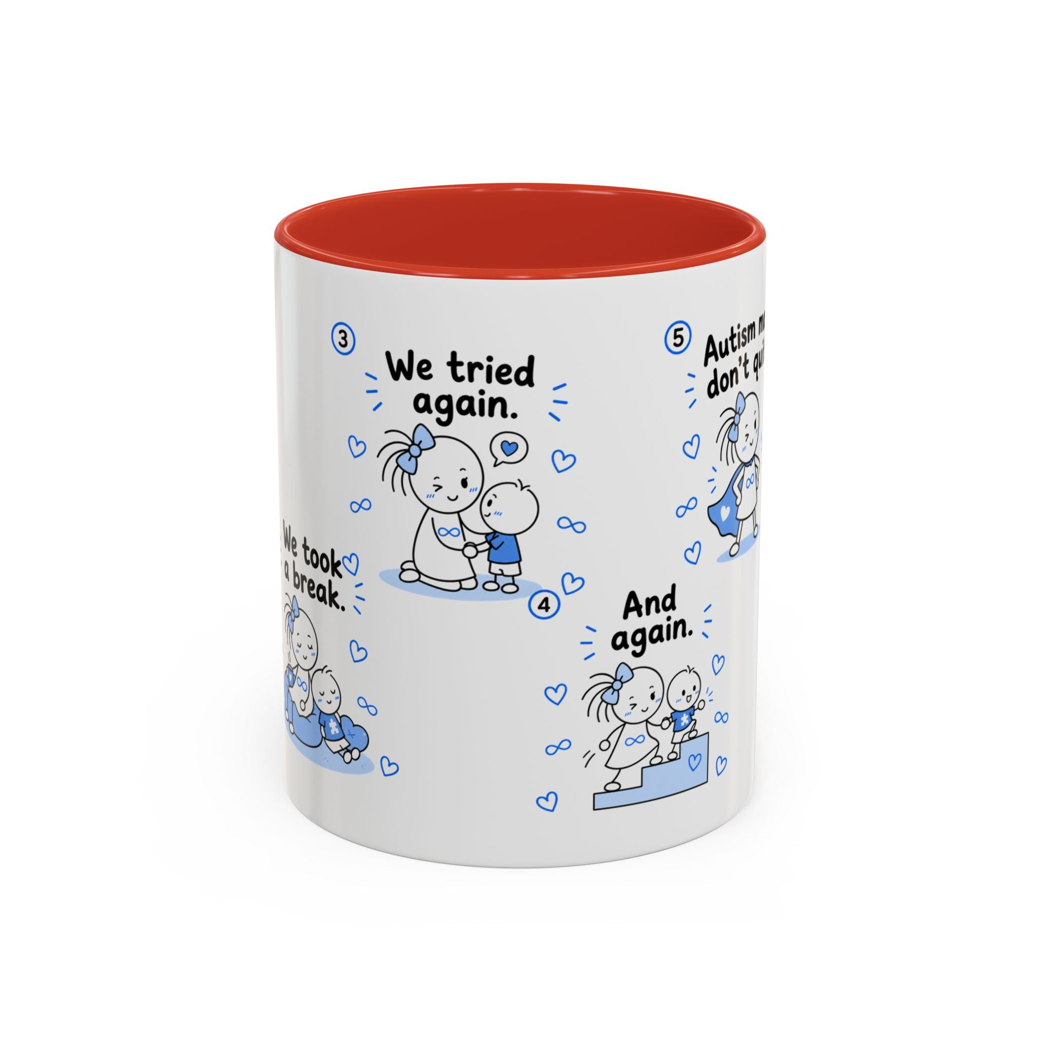 Autism Moms Dont Quit Mug Autism Mom Gift Special Needs Parent Coffee Cup