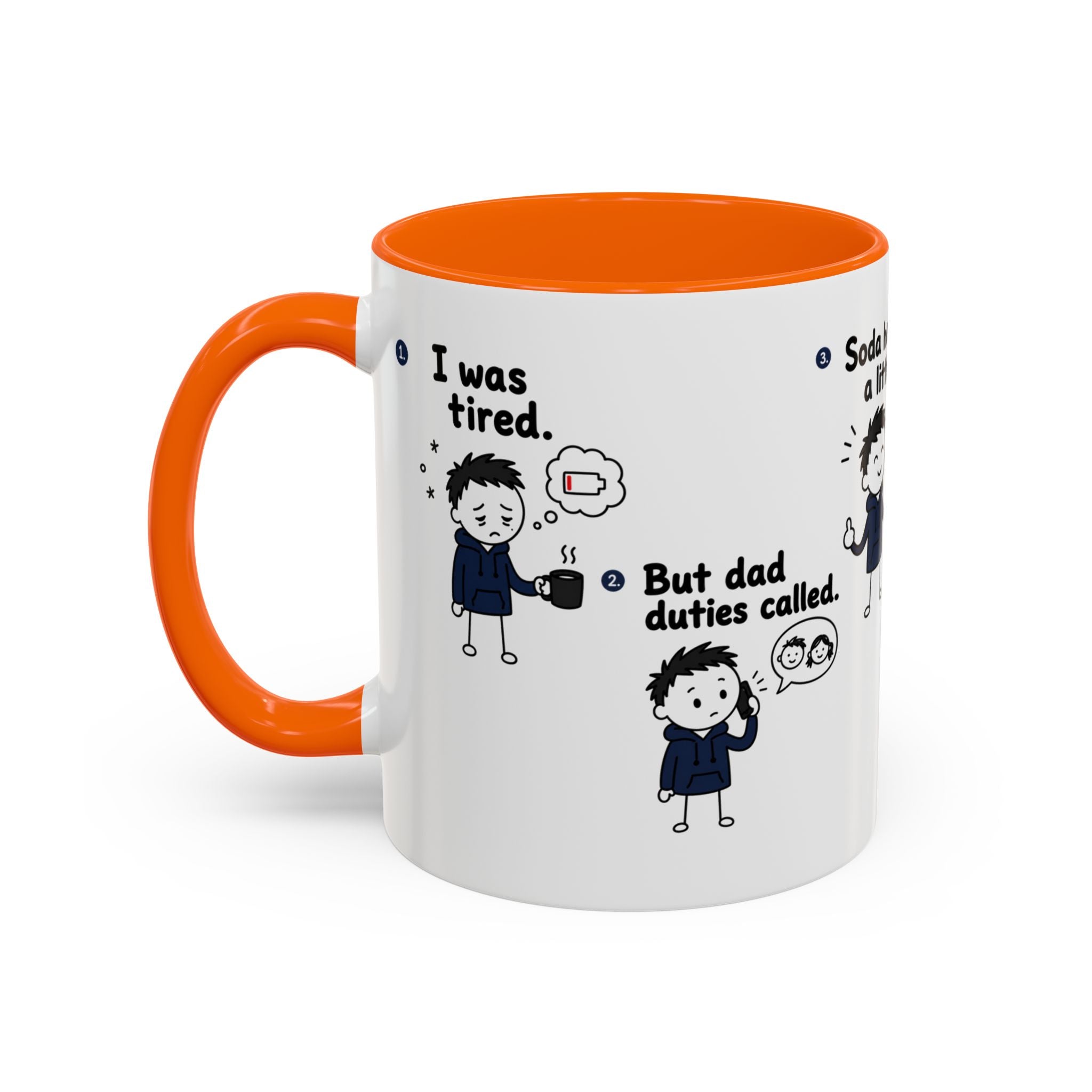 Still Tired Dad Mug, Dad Duties Called Coffee Mug, Funny Fatherhood Gift, Dad Life Mug, Gift for Dad, New Dad Present
