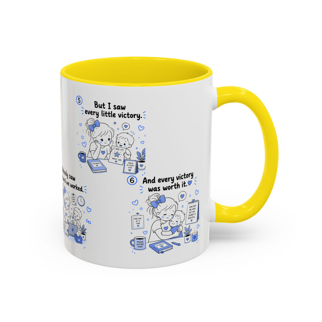 Autism Mom Coffee Mug Every Little Victory Matters