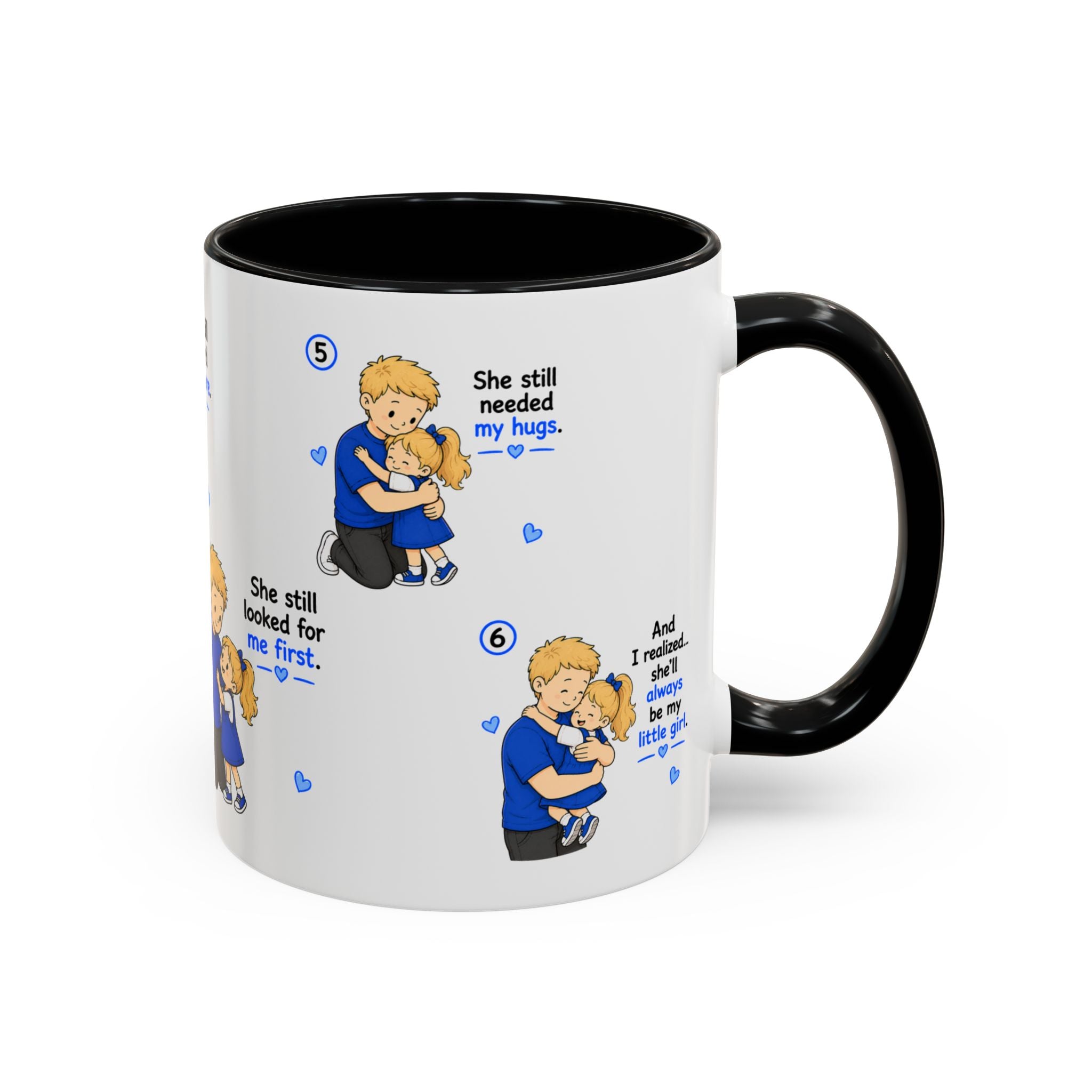 She Will Always Be My Little Girl Mug Girl Dad Gift Father Daughter Coffee Mug Dad Daughter Comic Story Mug Fathers Day Gift