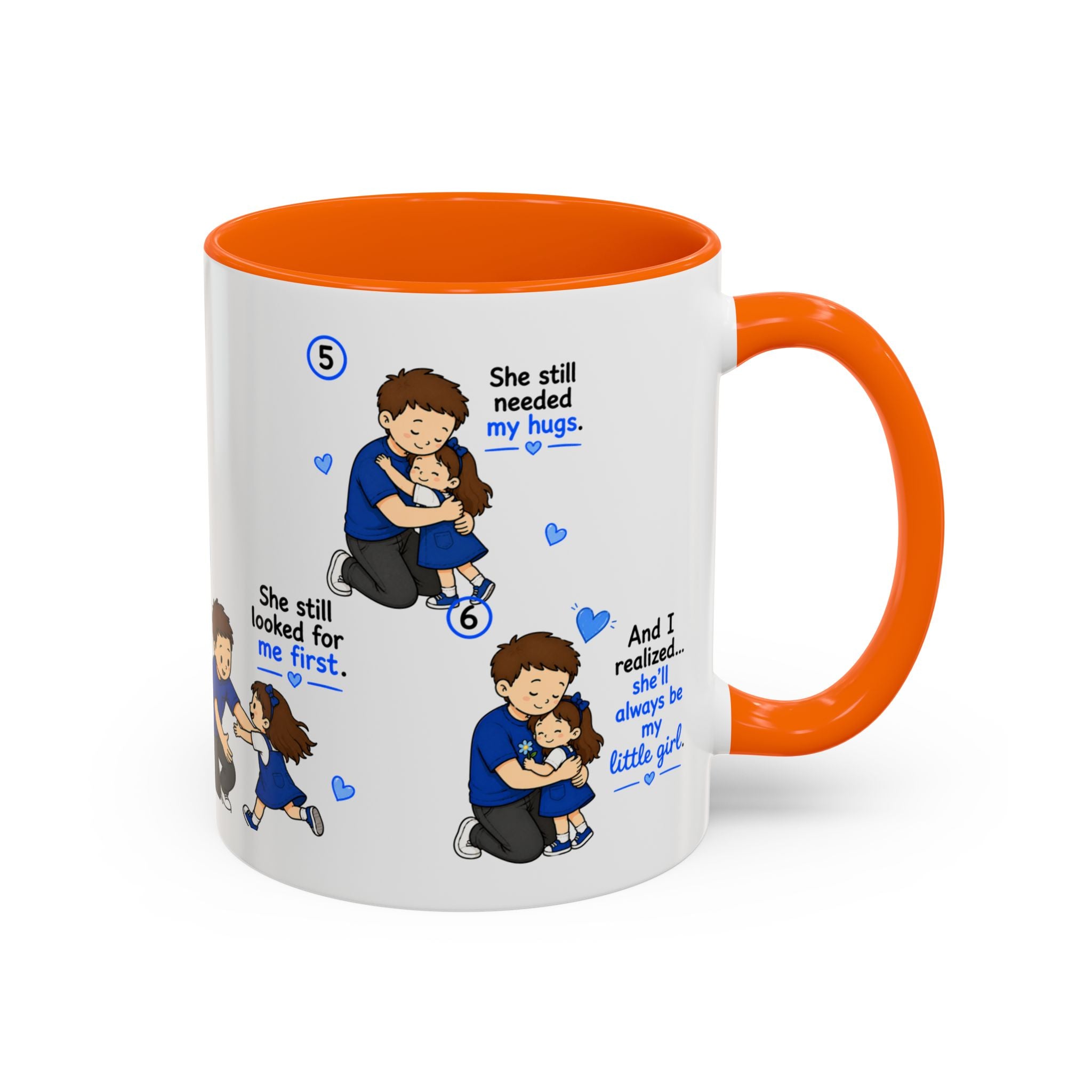She Will Always Be My Little Girl Mug Dad Daughter Gift Girl Dad Coffee Mug Father Daughter Comic Mug Fathers Day Gift