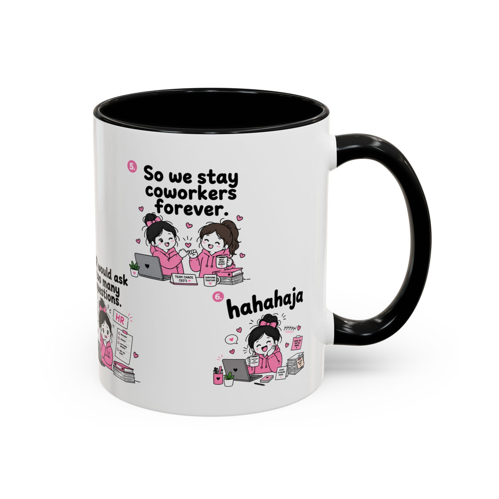 Work Bestie Mug Funny Coworker Gift Office Friendship Coffee Cup