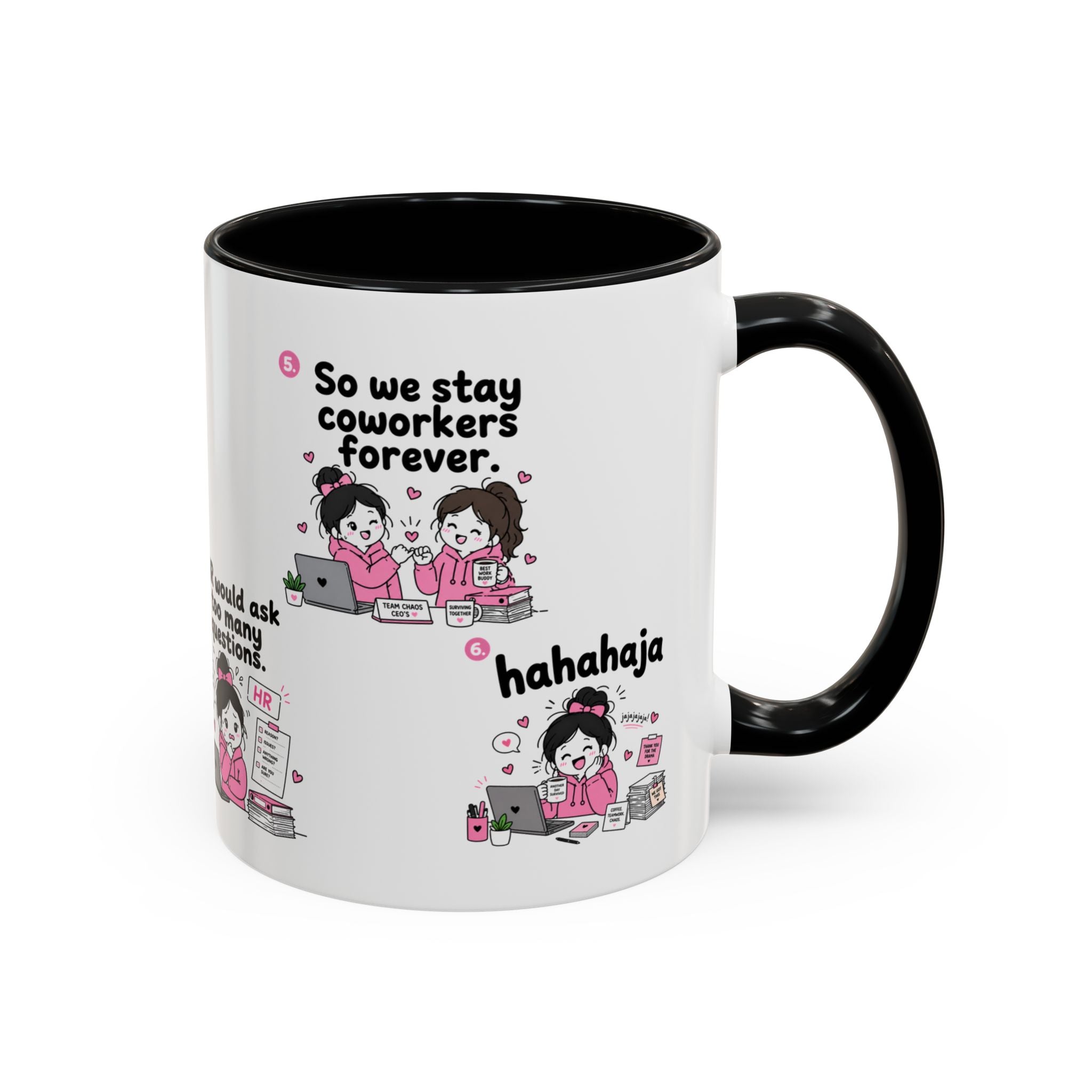 Work Bestie Mug Funny Coworker Gift Office Friendship Coffee Cup