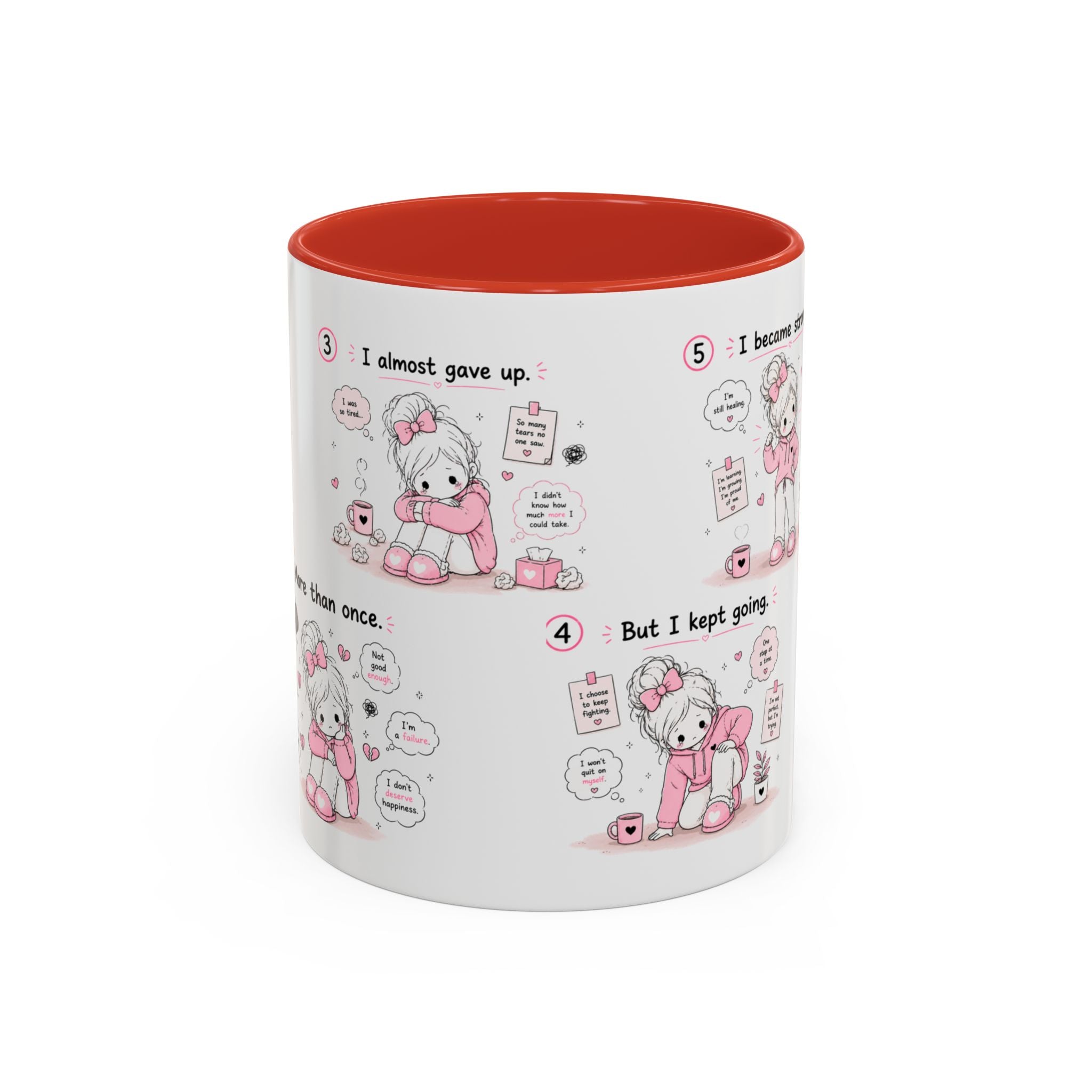 She Rose Anyway Mug Self Love Healing Journey Coffee Cup Gift for Women